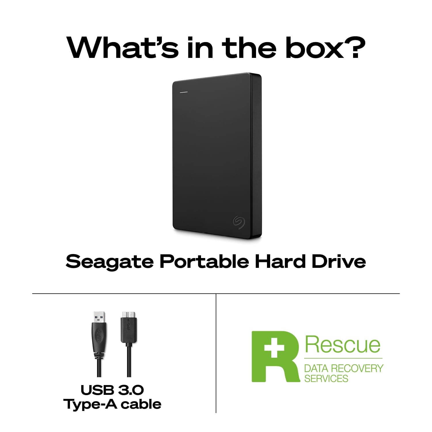 Seagate 2TB Portable Hard Drive | USB 3.0 (STGX2000400), view 2