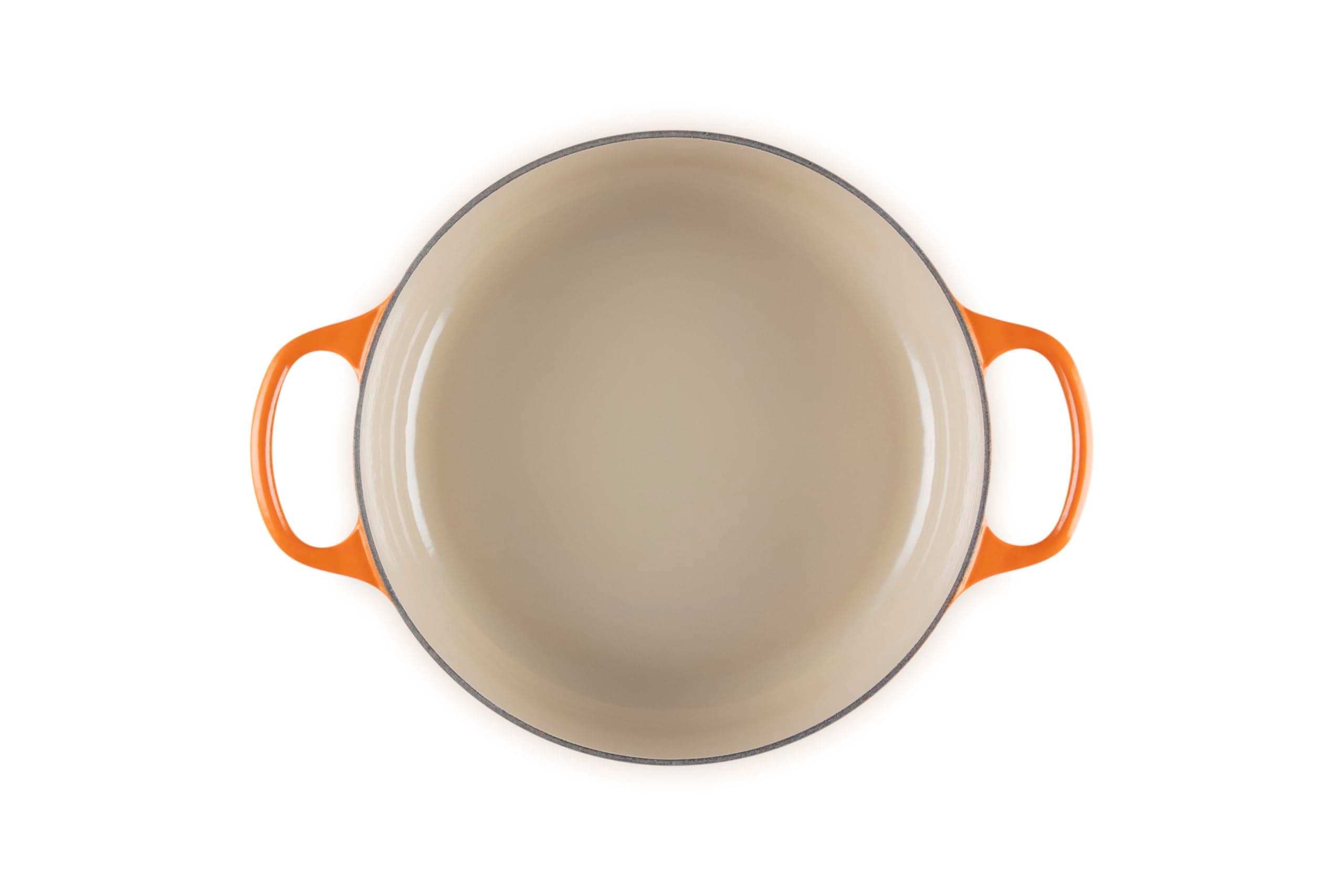 Le Creuset Enameled Cast Iron Round Wide Dutch Oven, 3.5 qt., Flame, view 3