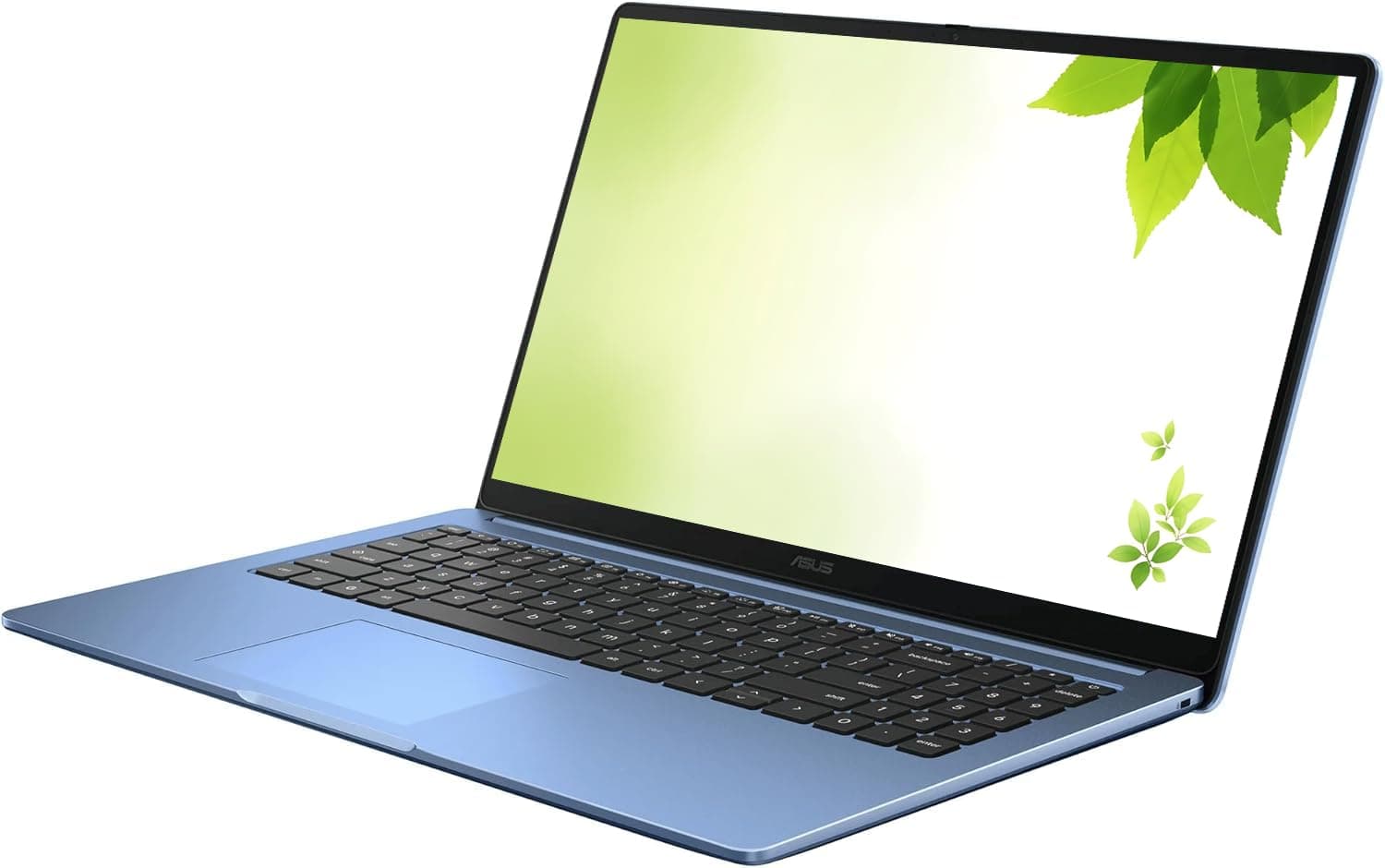 ASUS 2026 15" FHD IPS Chromebook, Intel Processor Up to 2.80GHz, 4GB DDR4, 128GB Storage, HDMI, Super-Fast WiFi, Chrome OS, Pastel Blue, Renewed, view 2