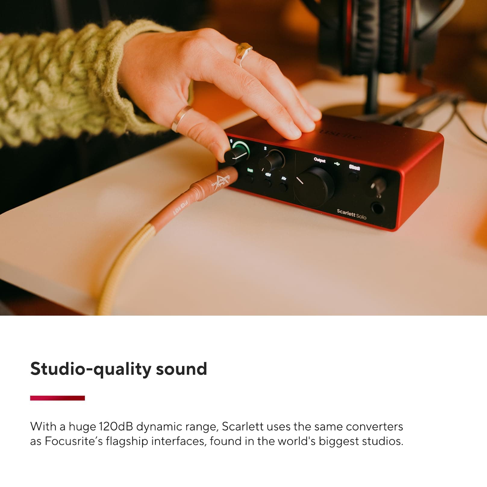 Focusrite Scarlett Solo 4th Gen USB-C Audio Interface, view 7