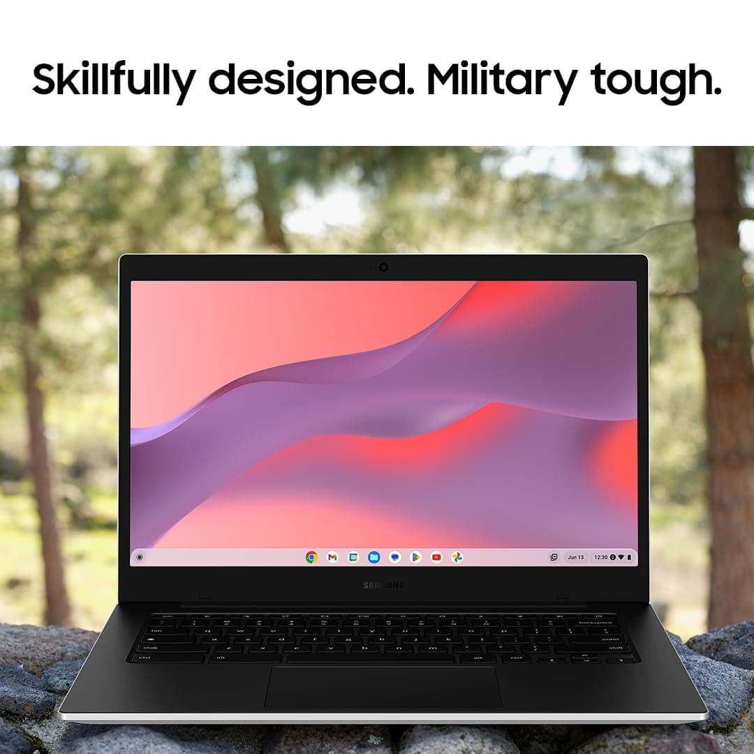Samsung 14" Galaxy Chromebook Go Laptop PC Computer, Intel Celeron N4500 Processor, 4GB RAM, 64GB Storage, ChromeOS, XE340XDA-KA2US, Student Laptop, Silver, view 4