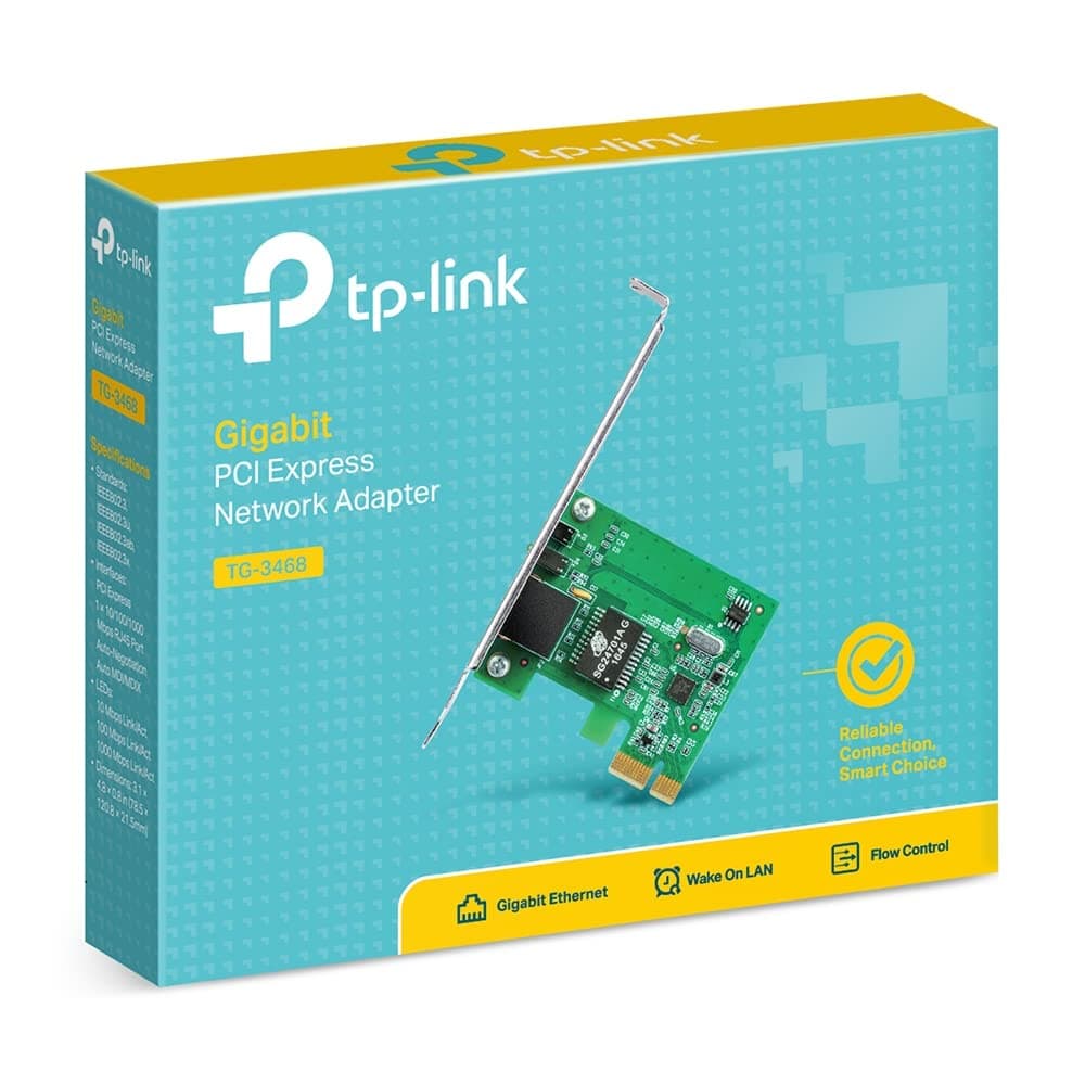 TP-Link 10/100/1000Mbps Gigabit Ethernet PCI Express Network Card, Win10/11, view 2