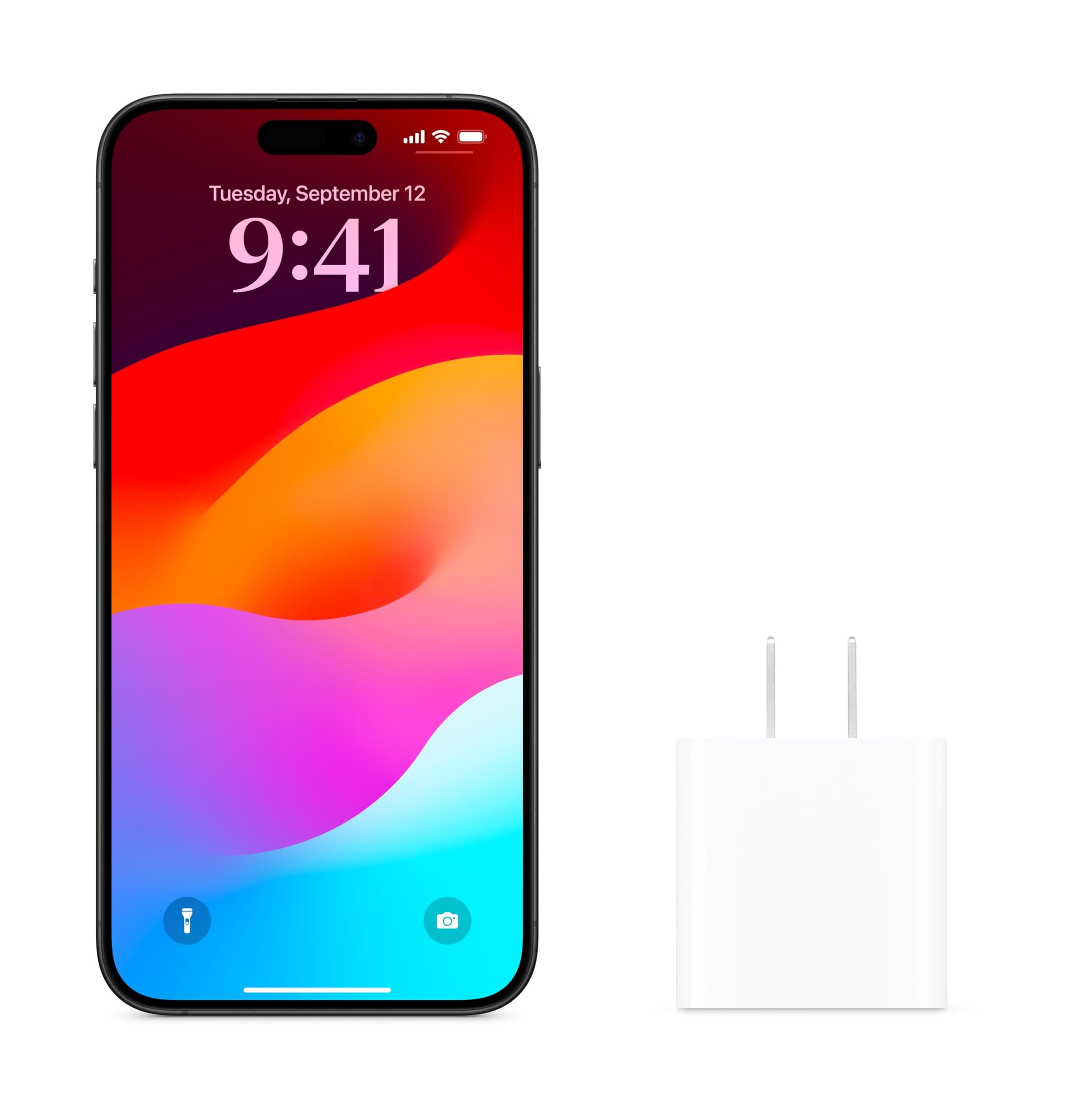 Apple 20W USB-C Power Adapter - iPhone Charger with Fast Charging Capability, Type C Wall Charger, view 3