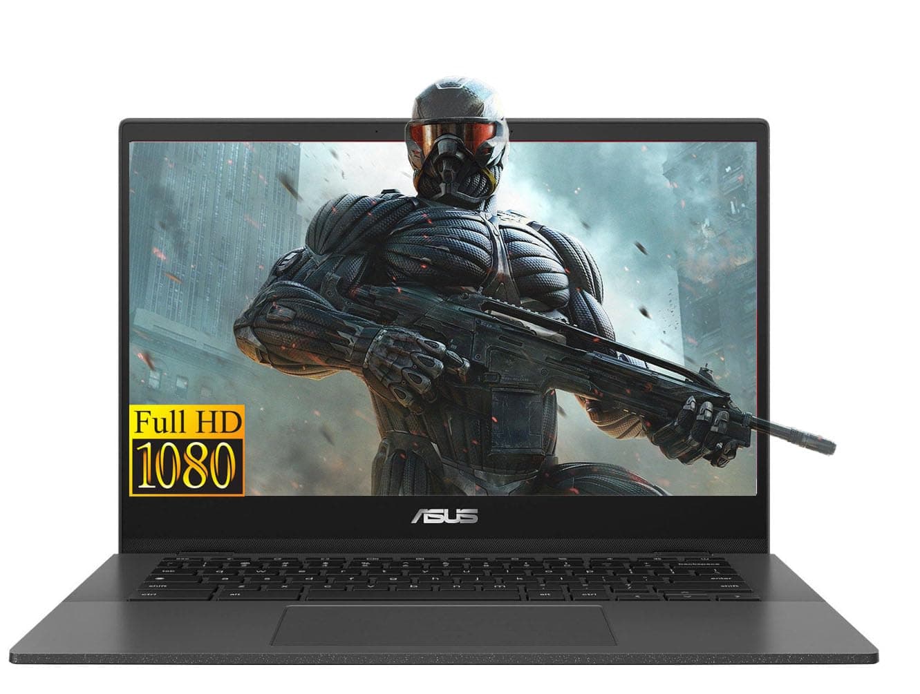 ASUS Chromebook 14" Student Laptop FHD IPS Display, 8-Core MediaTek Kompanio 520 Processor, 4GB RAM, 192GB Storage, Long Battery Life, WiFi 6, USB C, Chrome OS, Gravity Gray