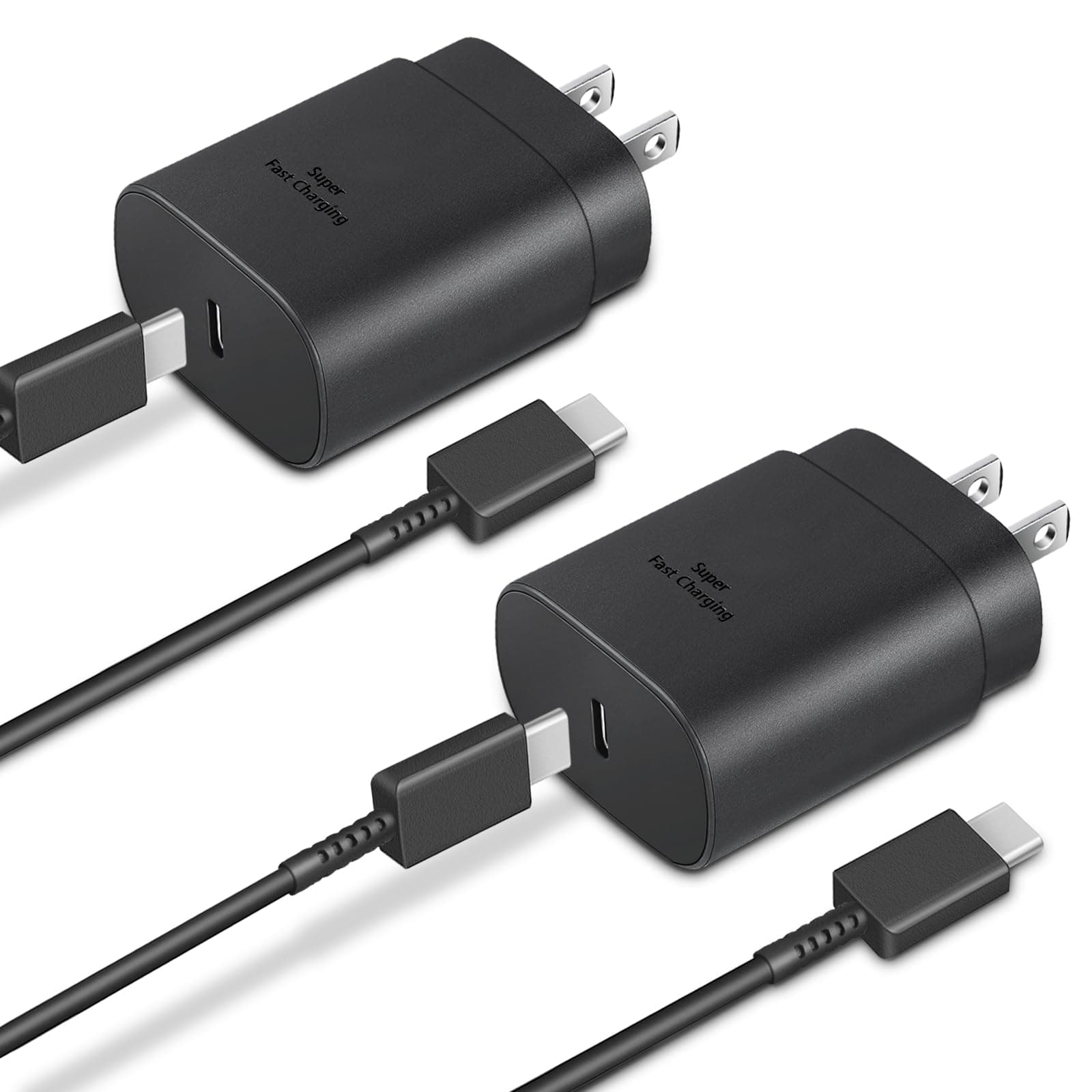 Type C Charger Fast Charging 2-Pack 25W Long 6FT USB C Cable