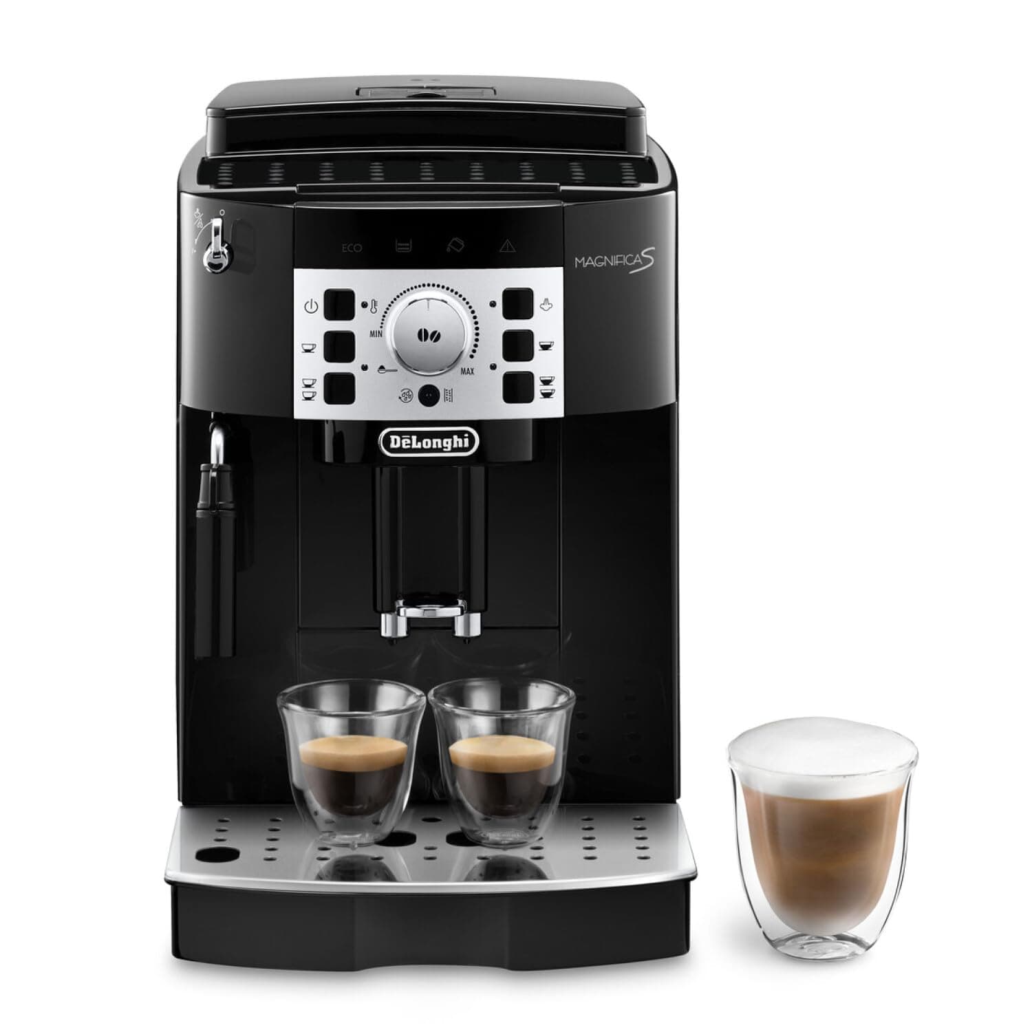 De'Longhi Magnifica S Automatic Espresso Machine with Milk Frother for Hot Coffee Drinks Recipes, Soft-Touch Control Panel, Black, ECAM22110B, TickClip Clip verdict
