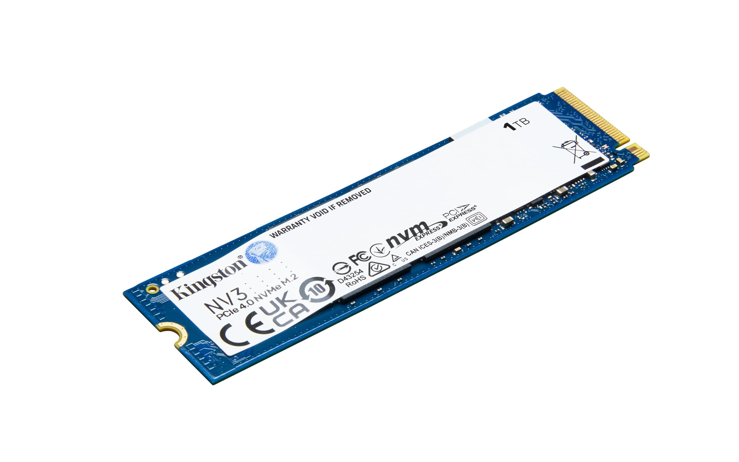 Kingston NV3 1TB M.2 2280 NVMe SSD | PCIe 4.0 Gen 4x4 | Up to 6000 MB/s | SNV3S/1000G, view 2