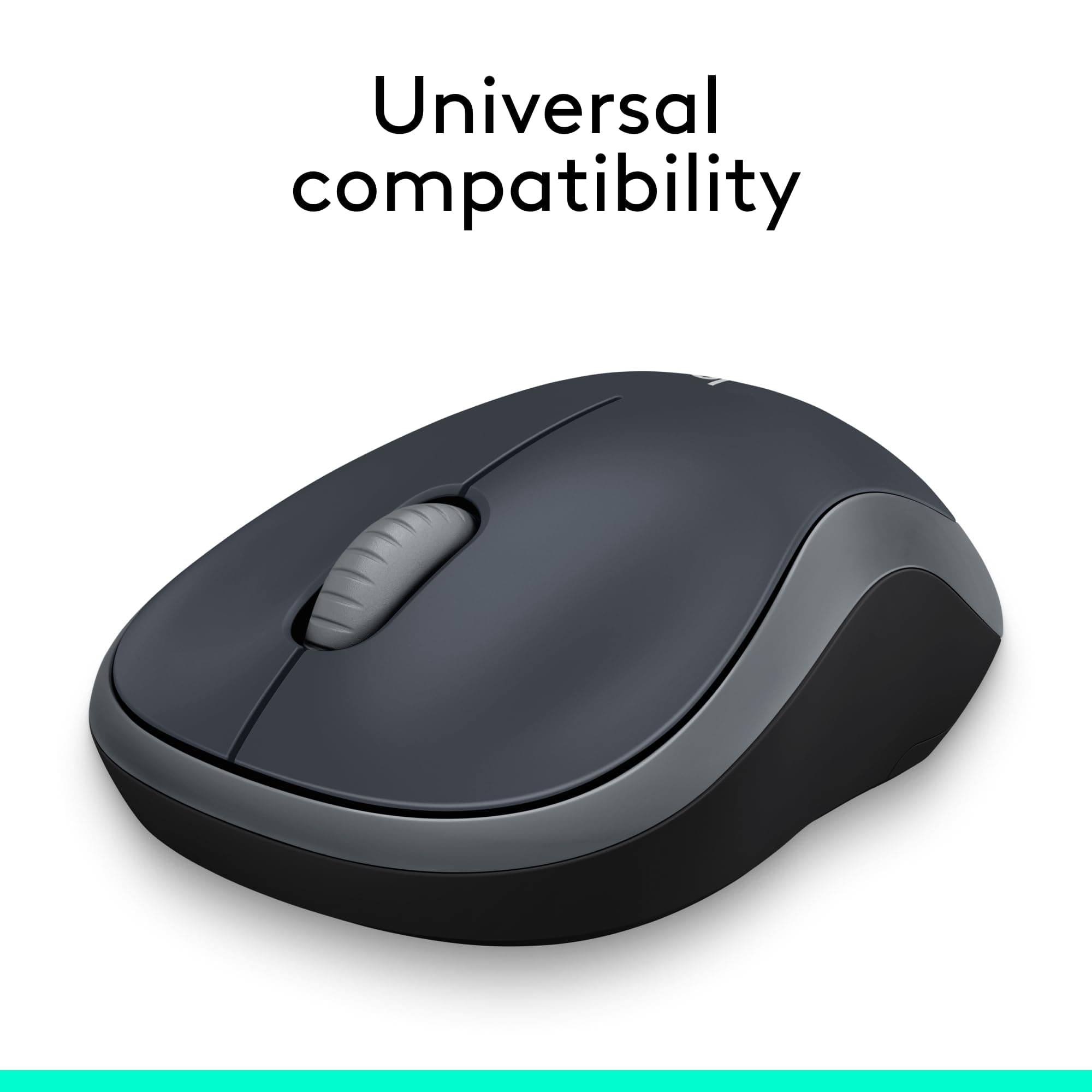 Logitech M185 Compact Ambidextrous 2.4 GHz Wireless Mouse - Swift Grey, view 7