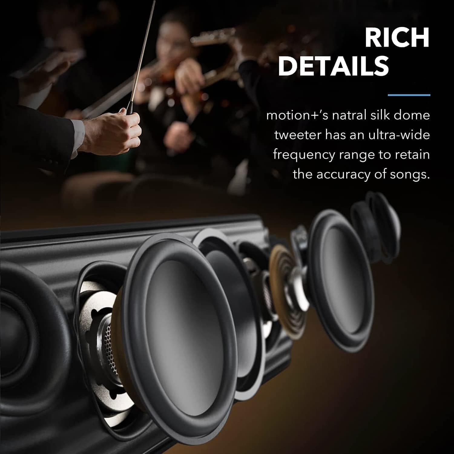 Soundcore Motion+ Bluetooth Speaker with Hi-Res 30W Audio, view 5