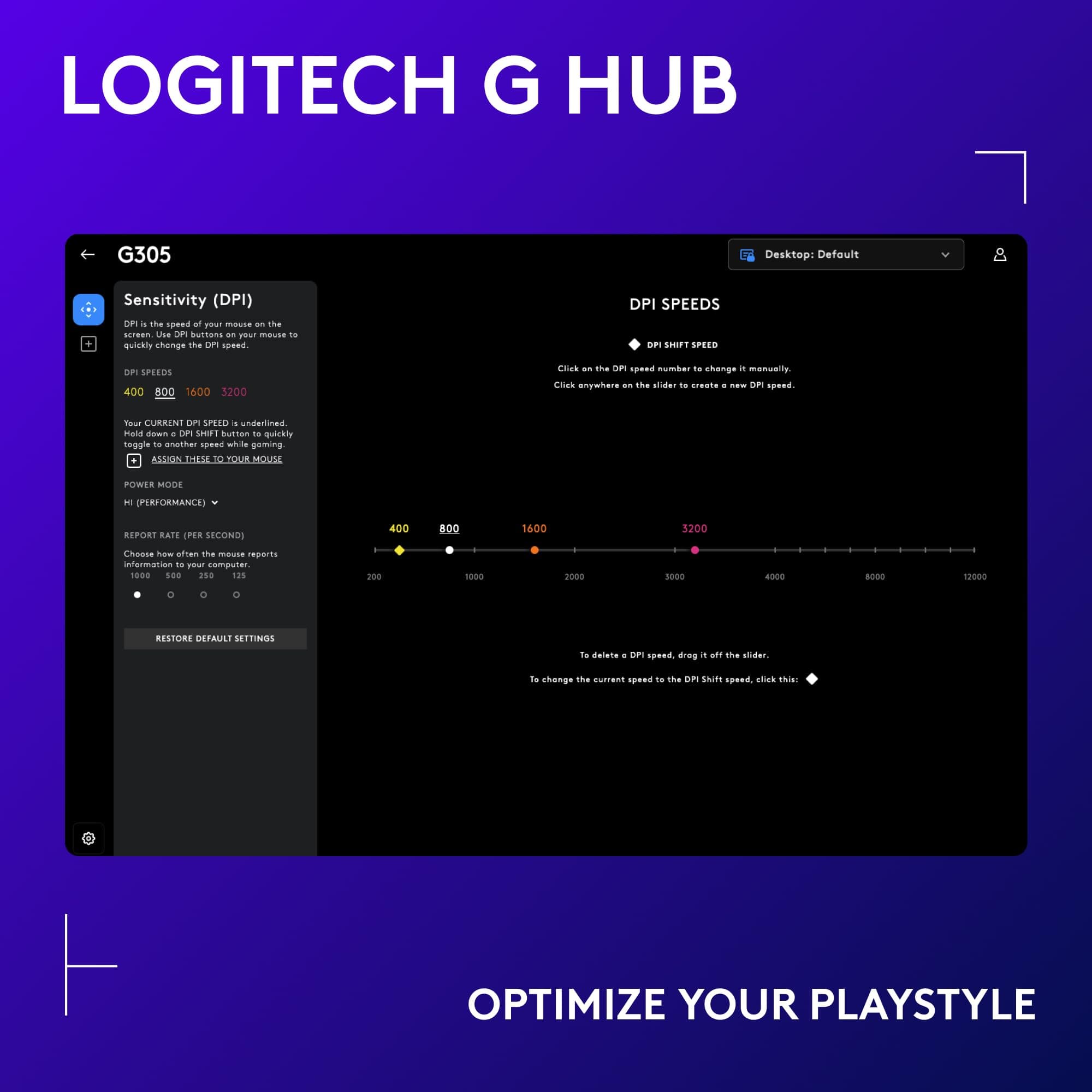 Logitech G305 Lightspeed Wireless Gaming Mouse - Black, view 5