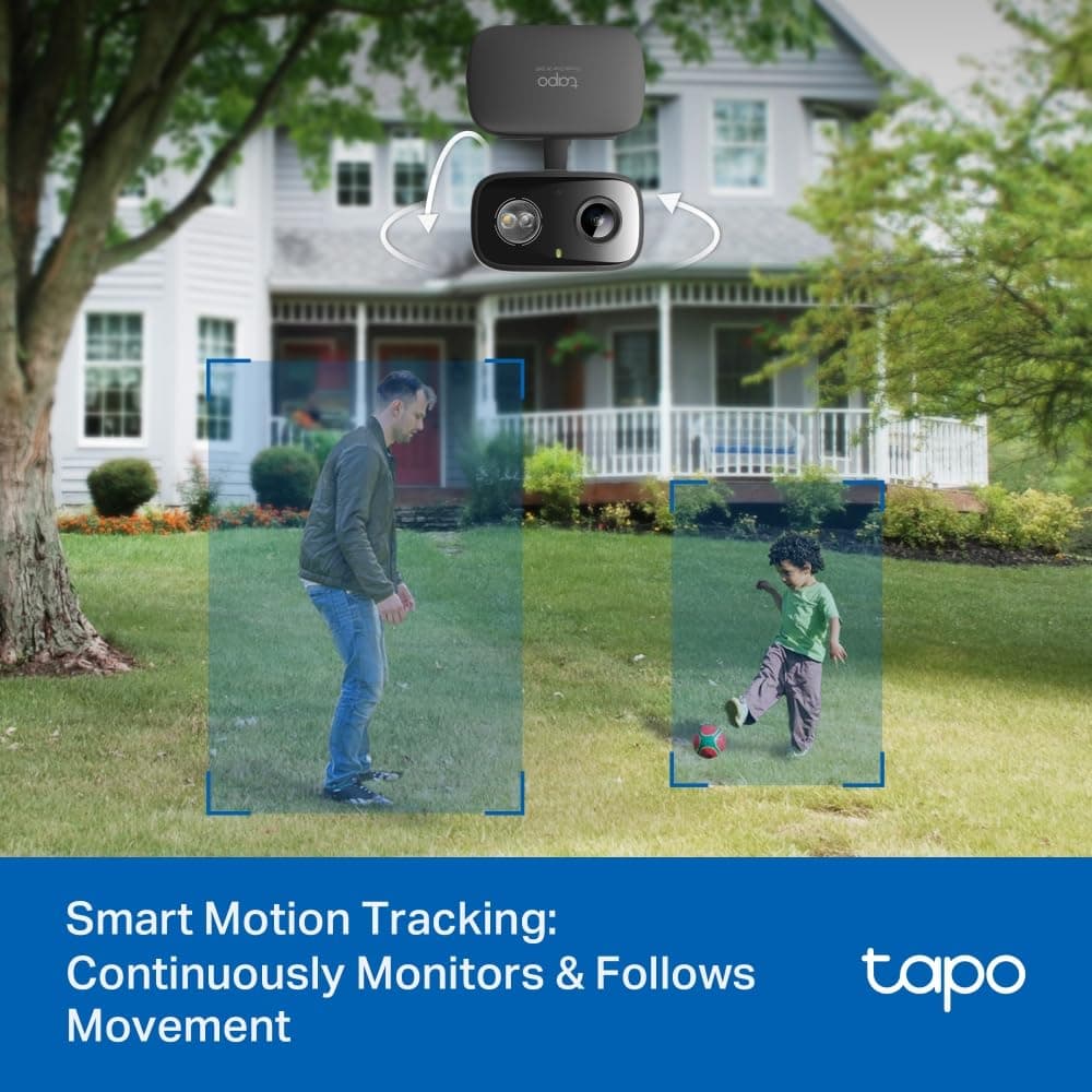 Tapo 2K Indoor/Outdoor Pan/Tilt Wired Security Camera, Baby Monitor, C217, view 7
