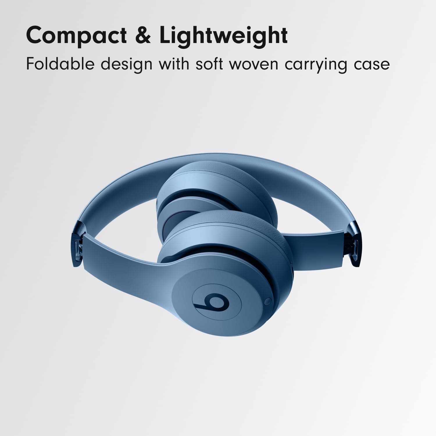 Beats Solo 4 - Wireless On-Ear Bluetooth Headphones, Up to 50-Hour Battery Life, Ultra-Lightweight Comfort, Powerful and Balanced Sound, Apple & Android Compatible - Slate Blue, view 6