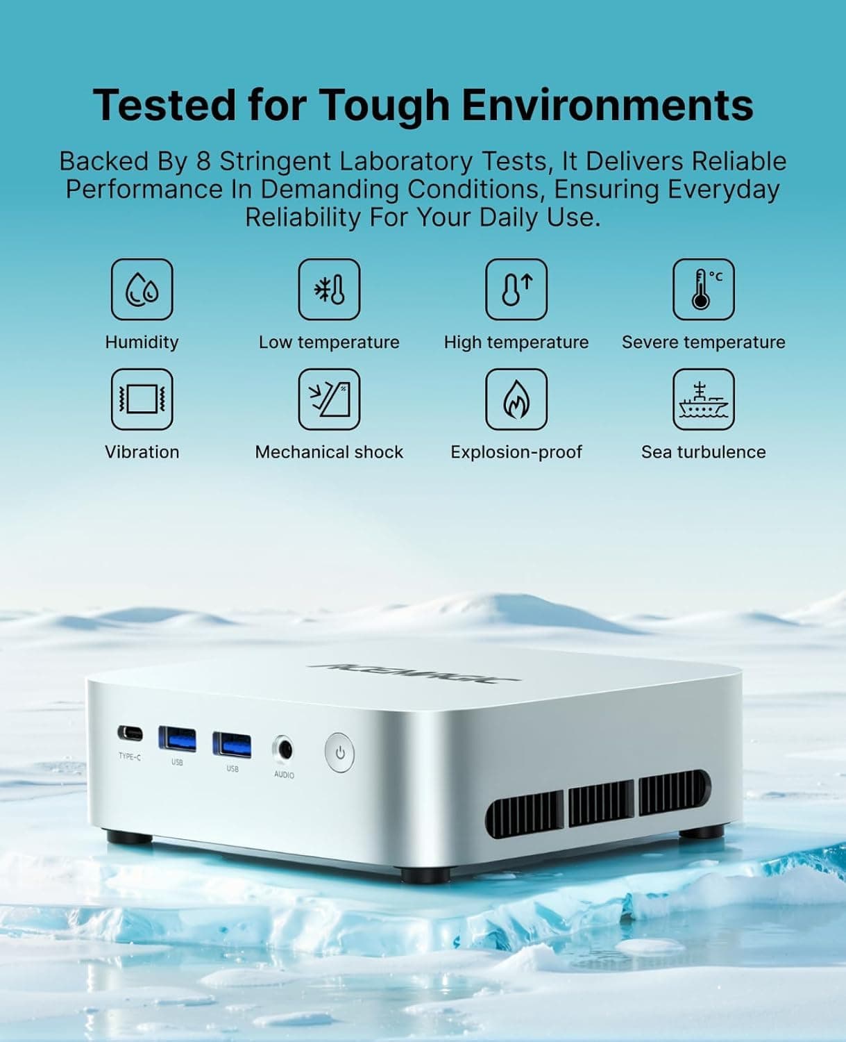 ACEMAGIC K1 Mini Pc Windows 11 Pro Ryzen R2544 8GB DDR4 RAM 256GB SSD, view 7