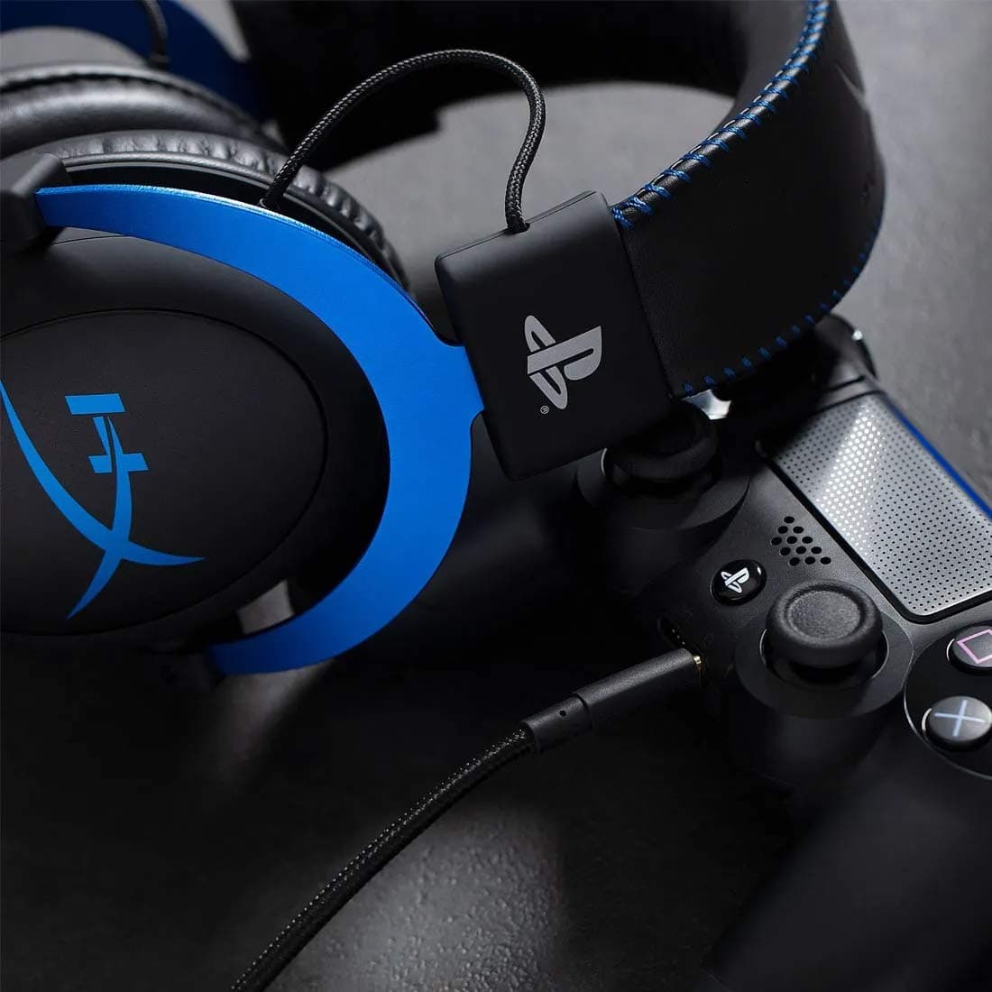 HyperX Cloud - Official PlayStation Licensed Gaming Headset for PS4 and PS5 with In-Line Audio Control, Detachable Noise Cancelling Microphone, Comfortable Memory Foam - Black, view 5