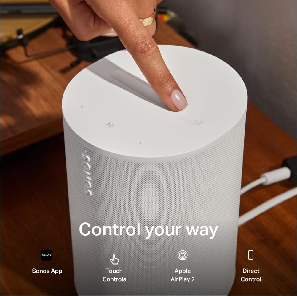 Sonos Era 100 SL Compact, Microphone-Free Speaker - White, view 10