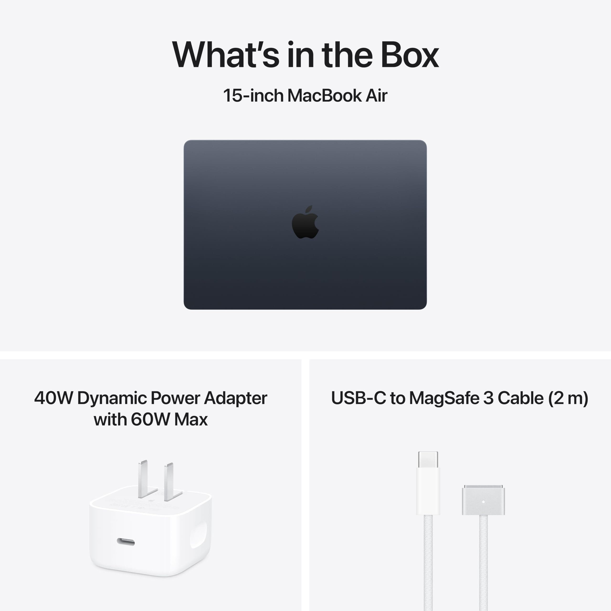 Apple 2026 MacBook Air 15-inch Laptop with M5 chip: Built for AI, 15.3-inch Liquid Retina Display, 16GB Unified Memory, 512GB SSD, 12MP Center Stage Camera, Touch ID, Wi-Fi 7; Midnight, view 9