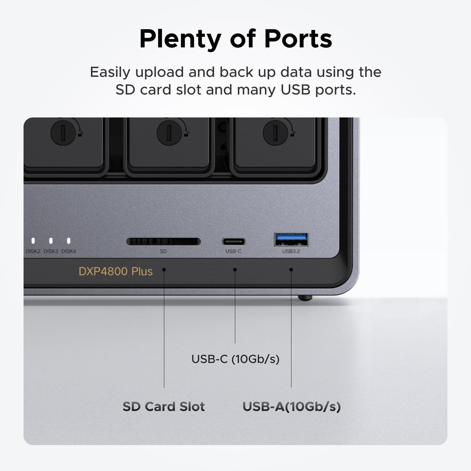 UGREEN DXP4800 Plus 4-Bay NAS for Families, Creators & Small Teams, view 9