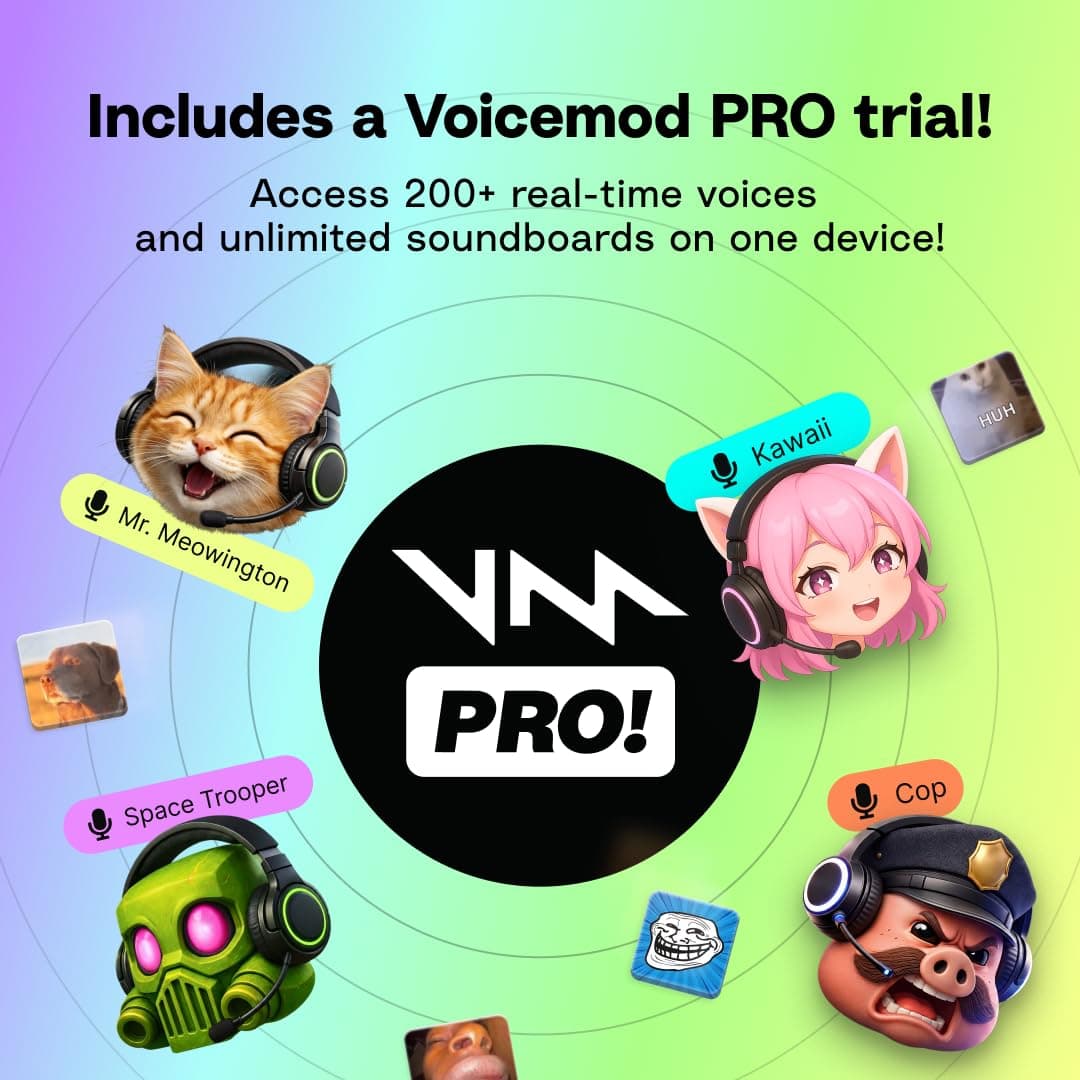 Voicemod Key AI Voice Changer | Compatible PS5, Xbox, Quest, Device Only, view 3