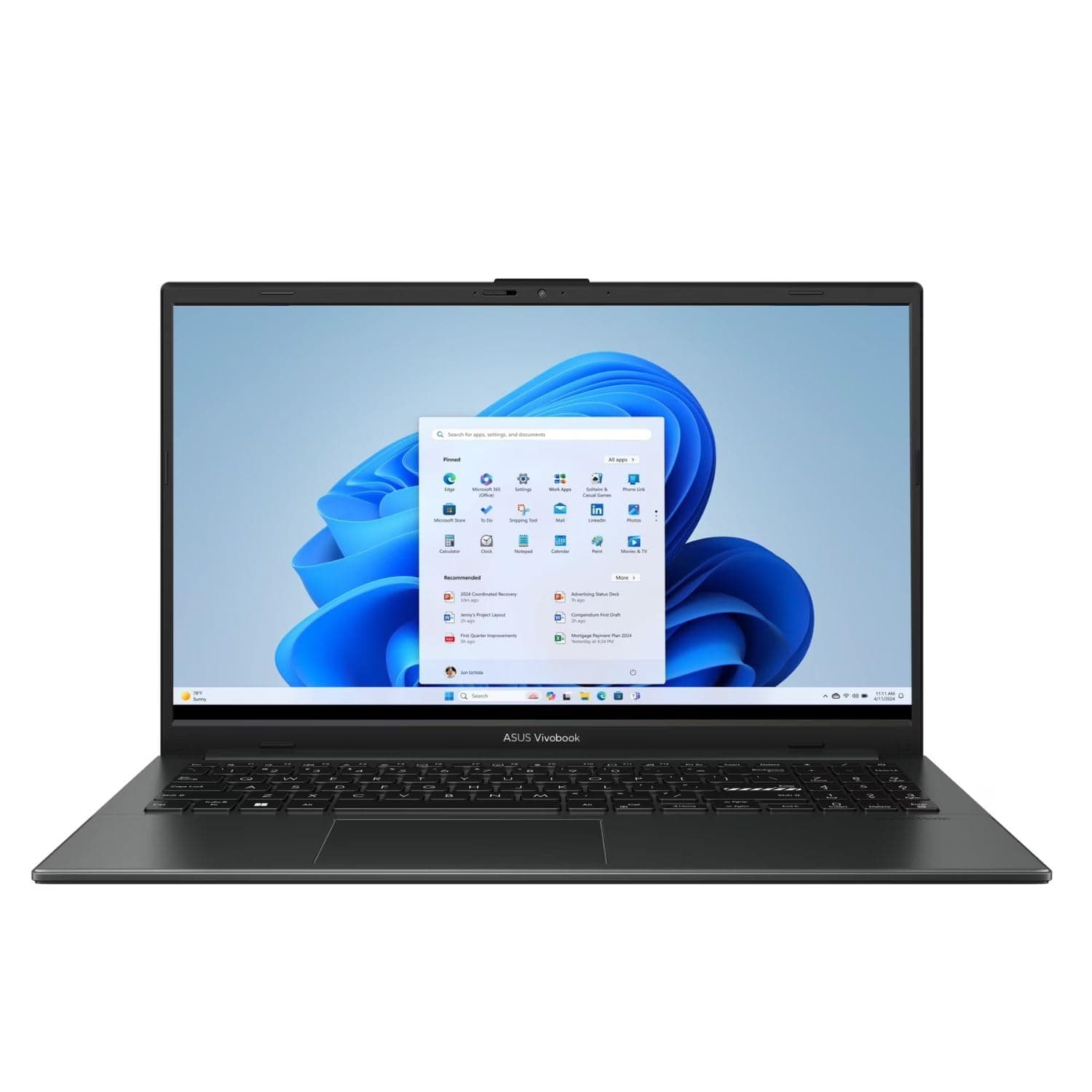 ASUS Vivobook Go 15 15.6" FHD Laptop, AMD Ryzen 5 40 Processor (Up to 4.3GHz), 8GB RAM, 512GB SSD, Radeon Graphics, Thin & Lightweight, Wi-Fi 6E, Bluetooth 5.3, Windows 11 Home, Mixed Black