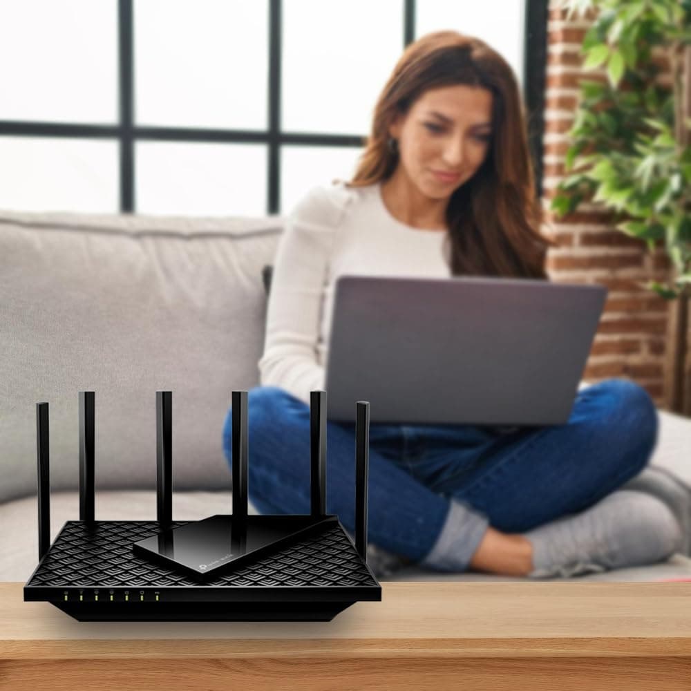 TP-Link AXE5400 Tri-Band WiFi 6E Router, 2025 PCMag Editors' Choice, view 3