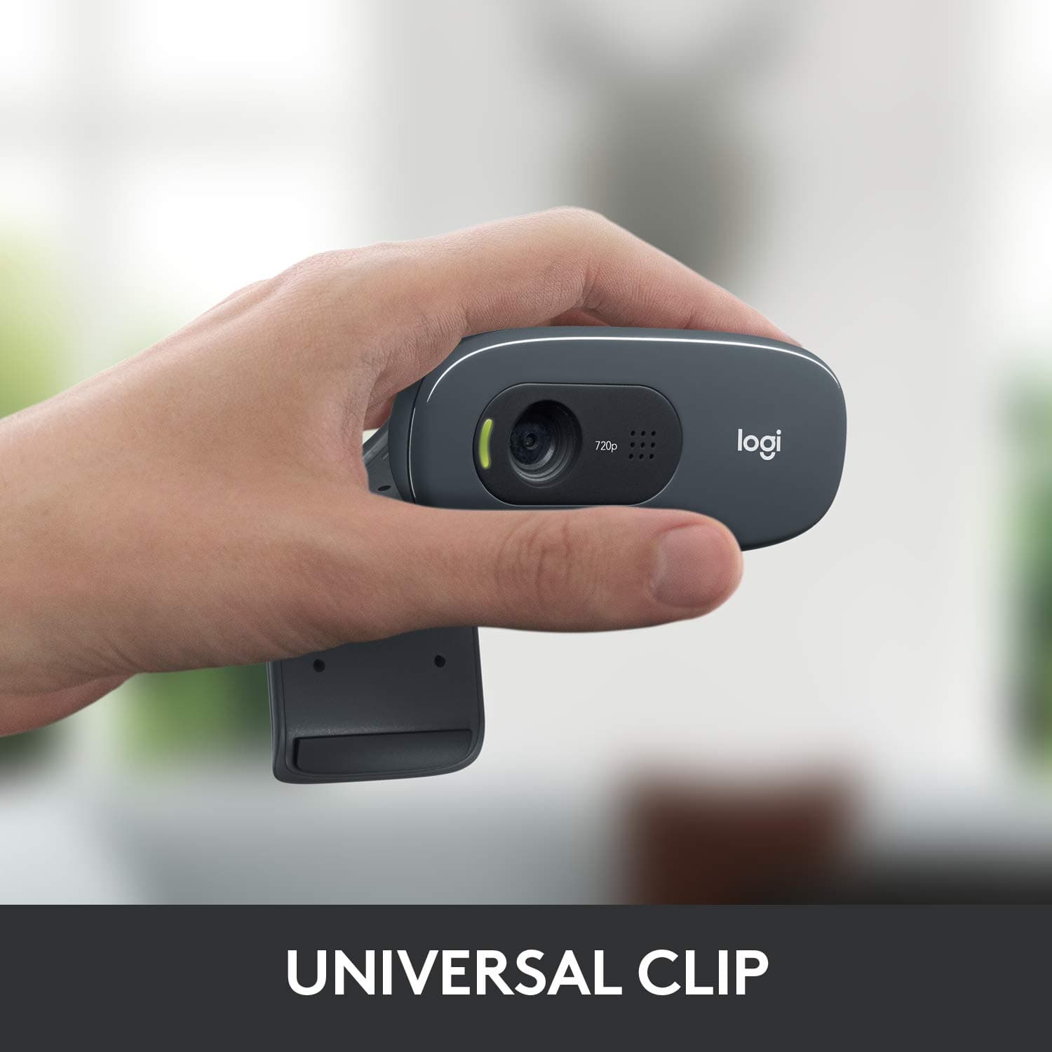Logitech C270 720p Webcam Plug-and-Play Wide Screen Video Calling - Black, view 5