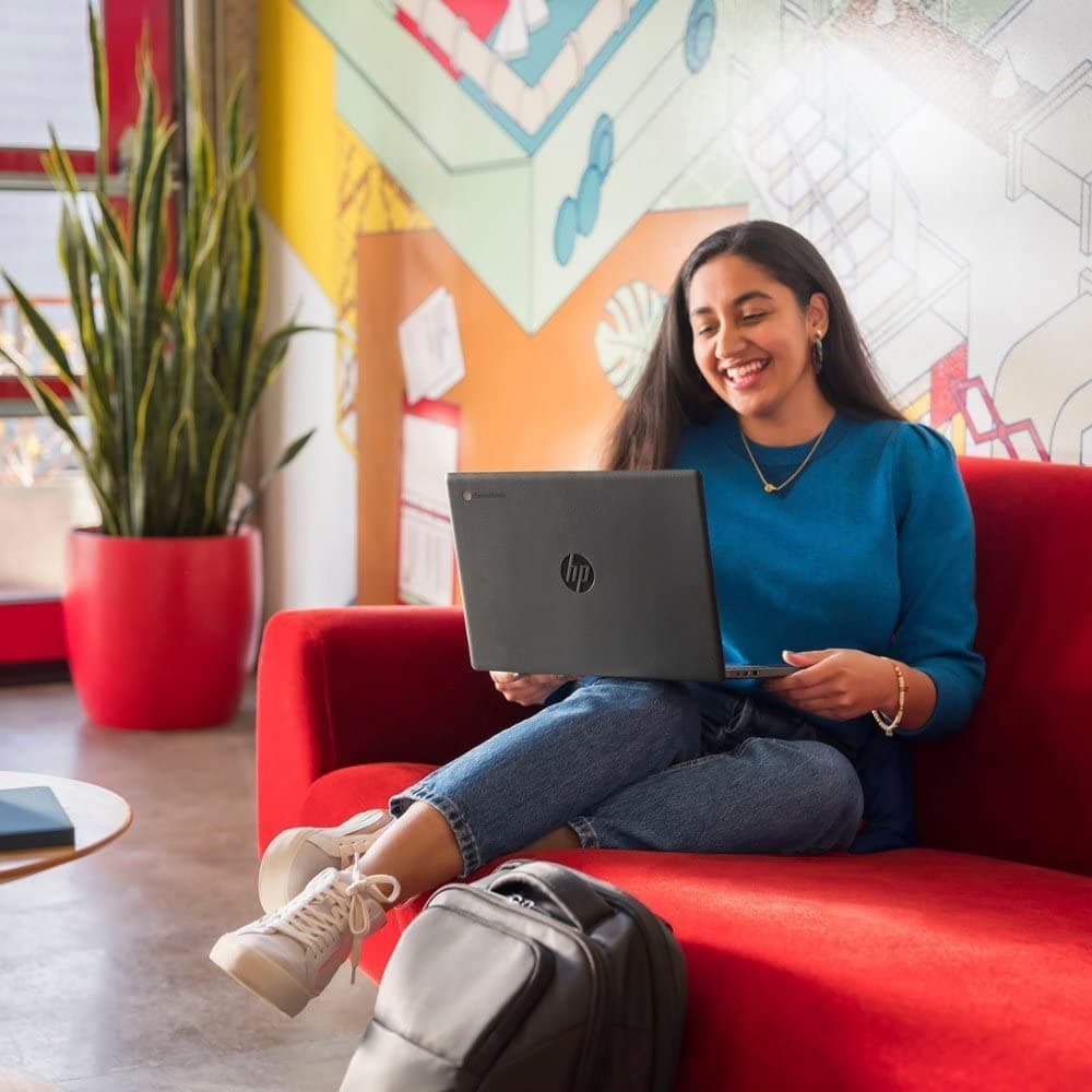 HP Chromebook Thin Laptop Student Business 2024, 14" HD Display, Quad-Core Intel Celeron N4120 Processor, 4GB RAM, 64GB eMMC, HD Webcam, WiFi, Long Battery, Chrome OS +HubxcelAccessory Gray, view 7