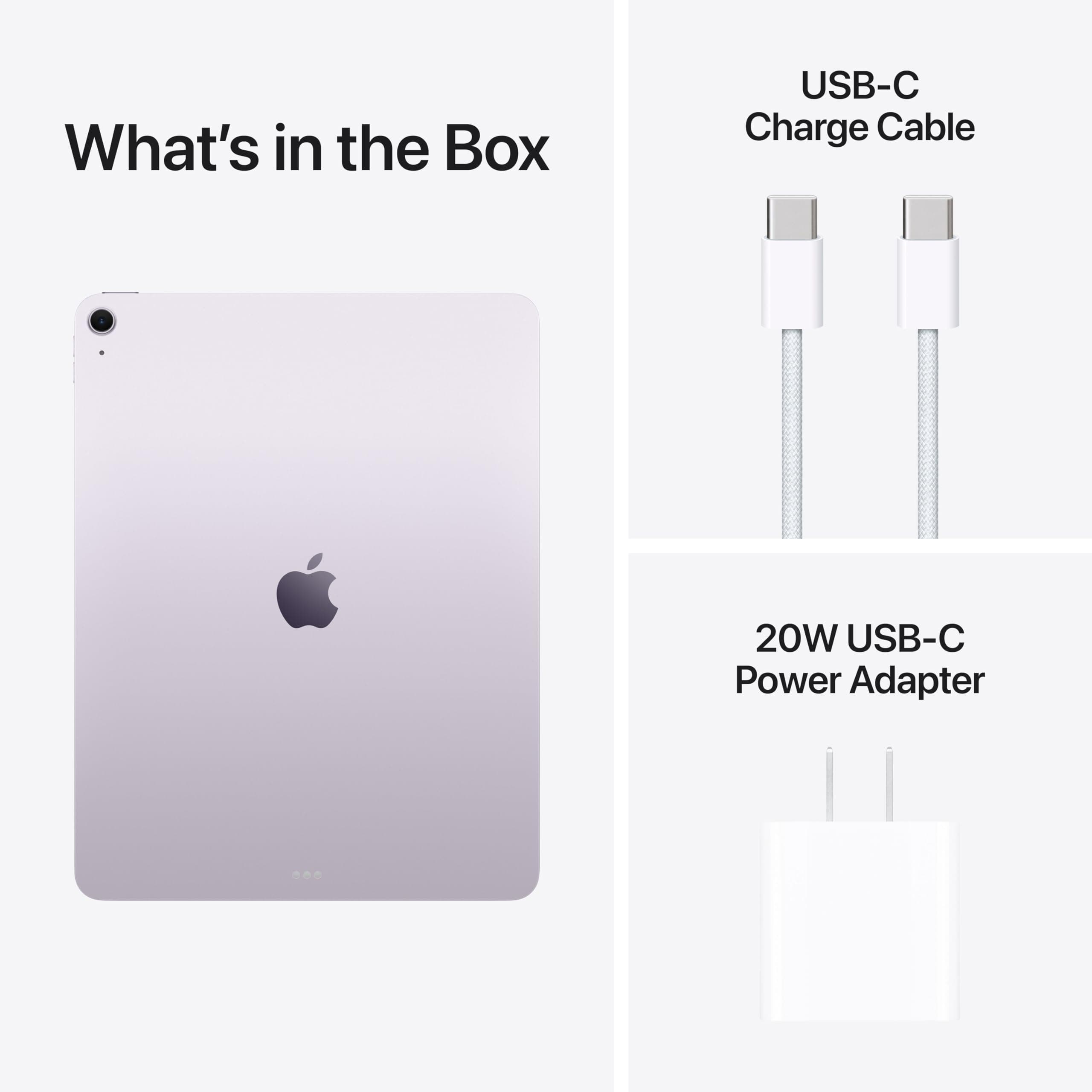 Apple iPad Air 13-inch (M4): Liquid Retina Display, 128GB, 12MP Front/Back Camera, Wi-Fi 7 with Apple N1, Touch ID, All-Day Battery Life — Purple, view 8