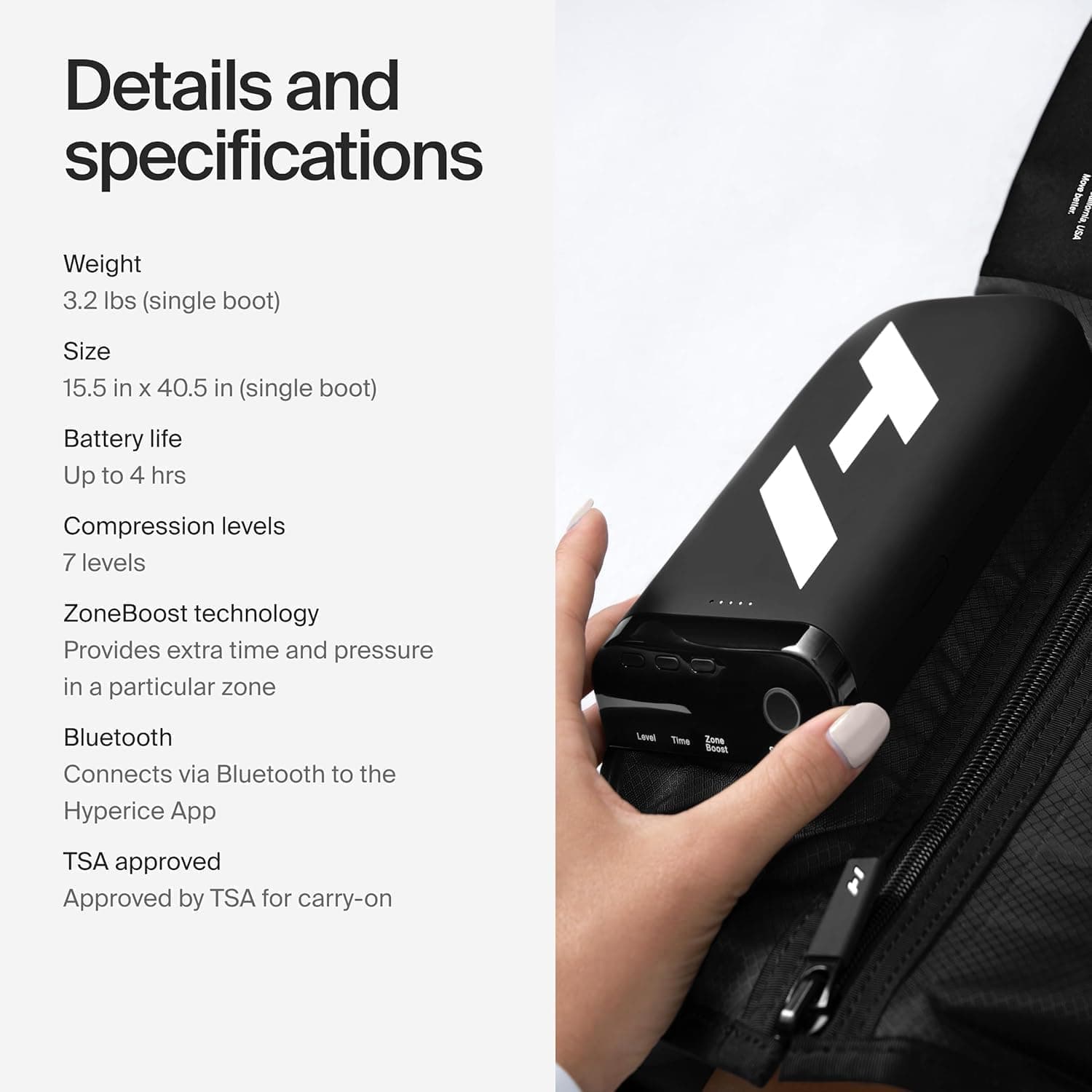 Hyperice Normatec Elite Wireless Compression Boots Recovery Size Standard, view 7