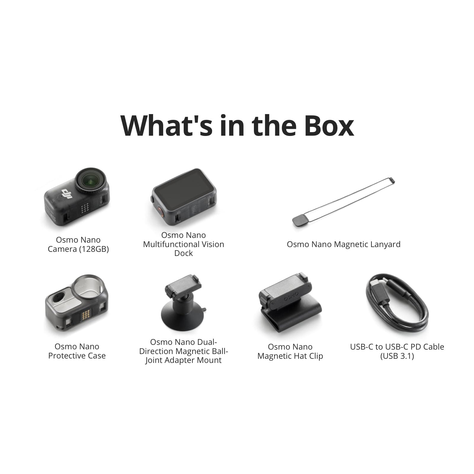 DJI Osmo Nano Standard Combo (128GB), 4K Wearable Camera, 1/1.3″ Sensor, view 9