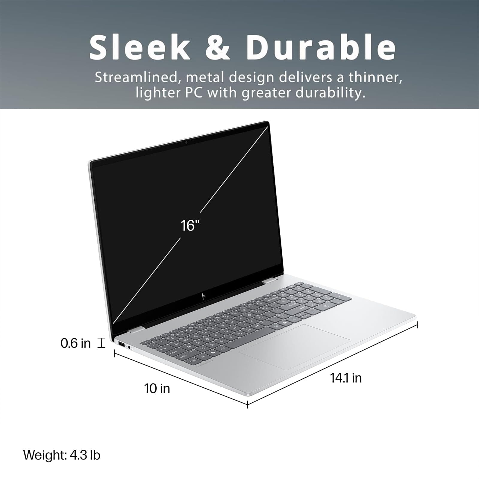 HP OmniBook X Touchscreen Laptop - Intel Core Ultra 7 255H - RTX 4050-16inch OLED Display 120Hz -32GB RAM| 1TB SSD -Backlit Keyboard - Video Editing Laptop Business College -Windows11 Pro Office 365, view 9