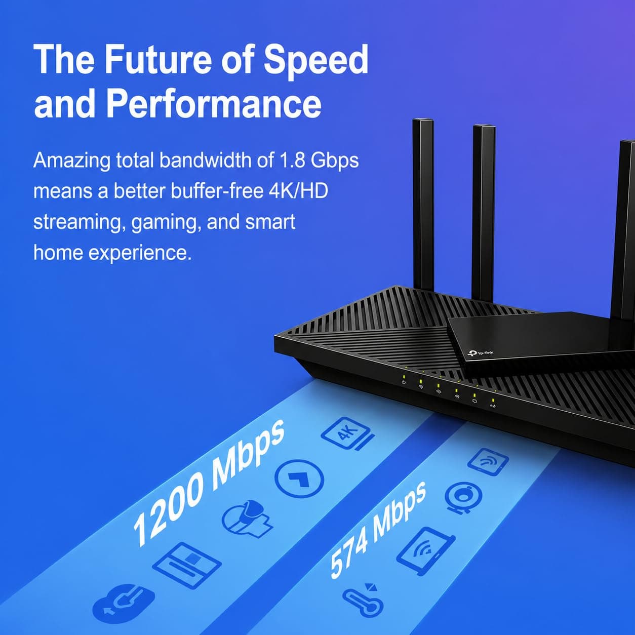 TP-Link AX1800 WiFi 6 Router (Archer AX21 V5), view 3