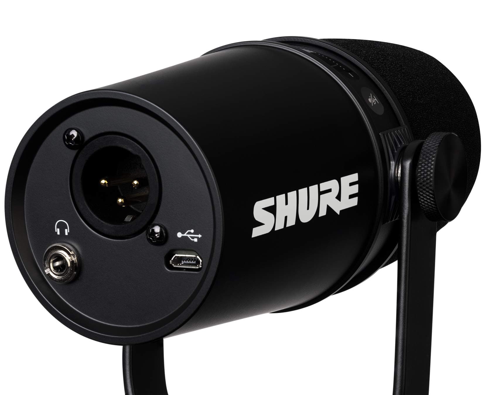 Shure MV7 USB Podcast Microphone for Podcasting, Recording, Live Streaming & Gaming, Built-in Headphone Output, All Metal USB/XLR Dynamic Mic, Voice-Isolating Technology, TeamSpeak Certified - Black, view 7