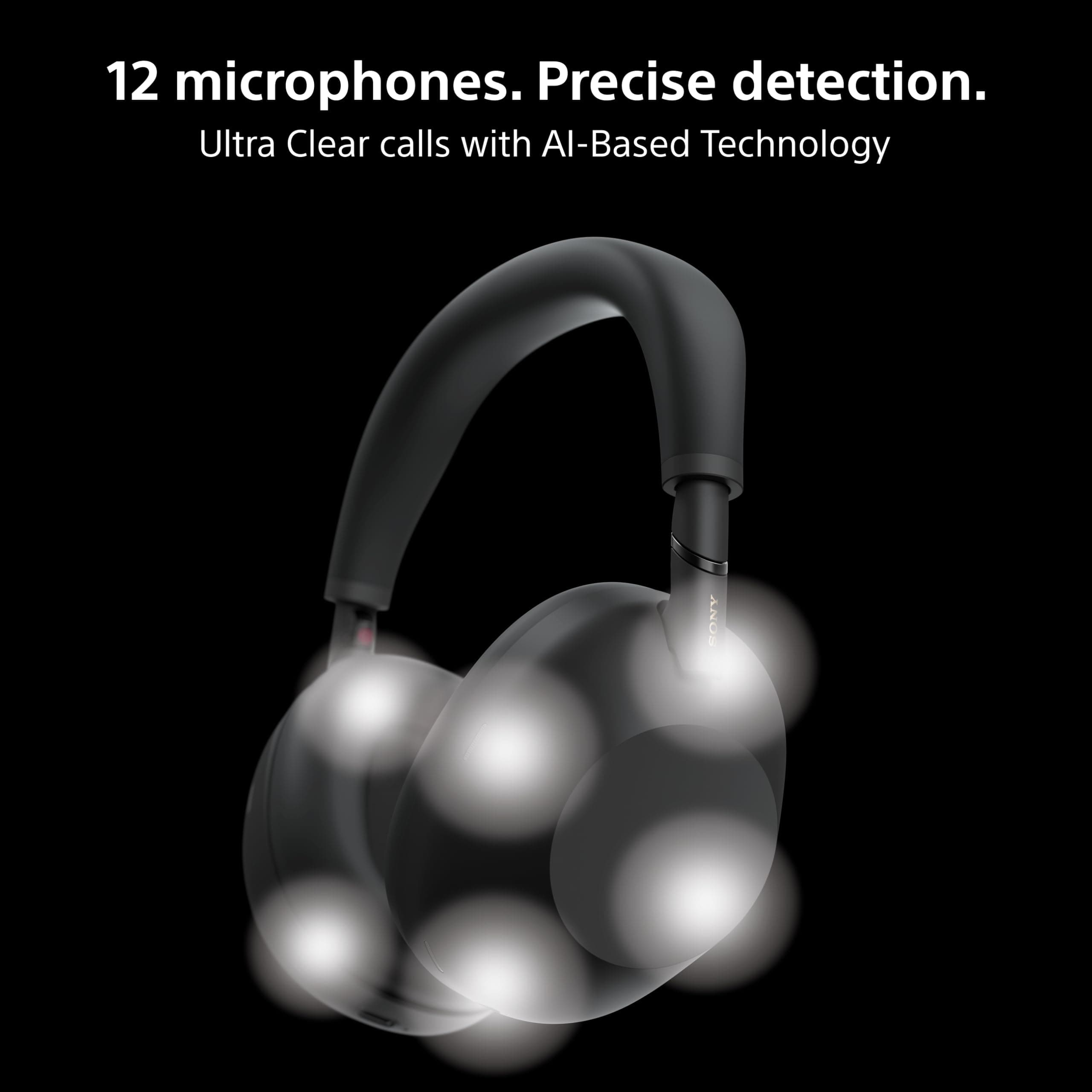 Sony WH-1000XM6 Wireless Noise-Canceling Headphones (Silver) (Renewed), view 4