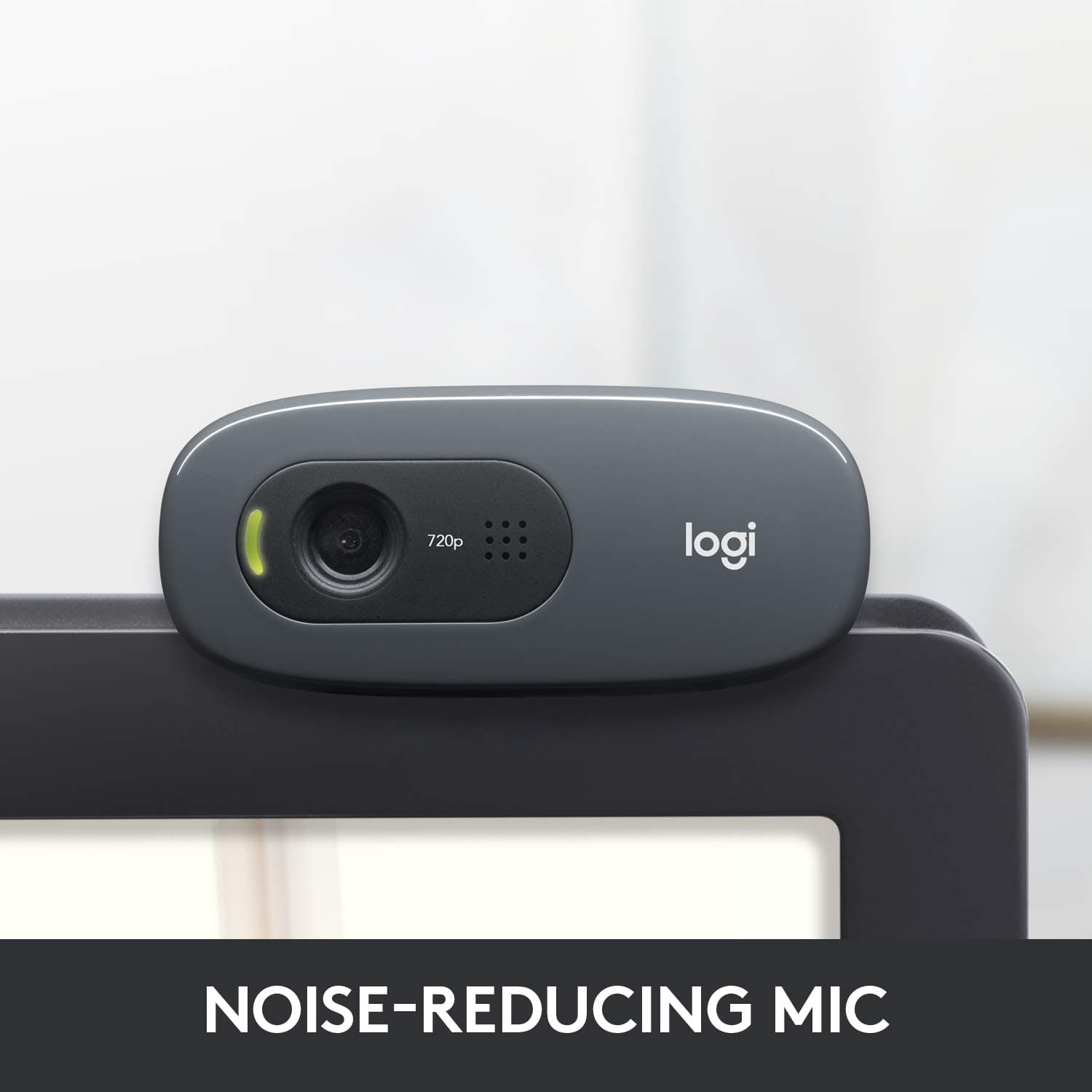 Logitech C270 720p Webcam Plug-and-Play Wide Screen Video Calling - Black, view 3