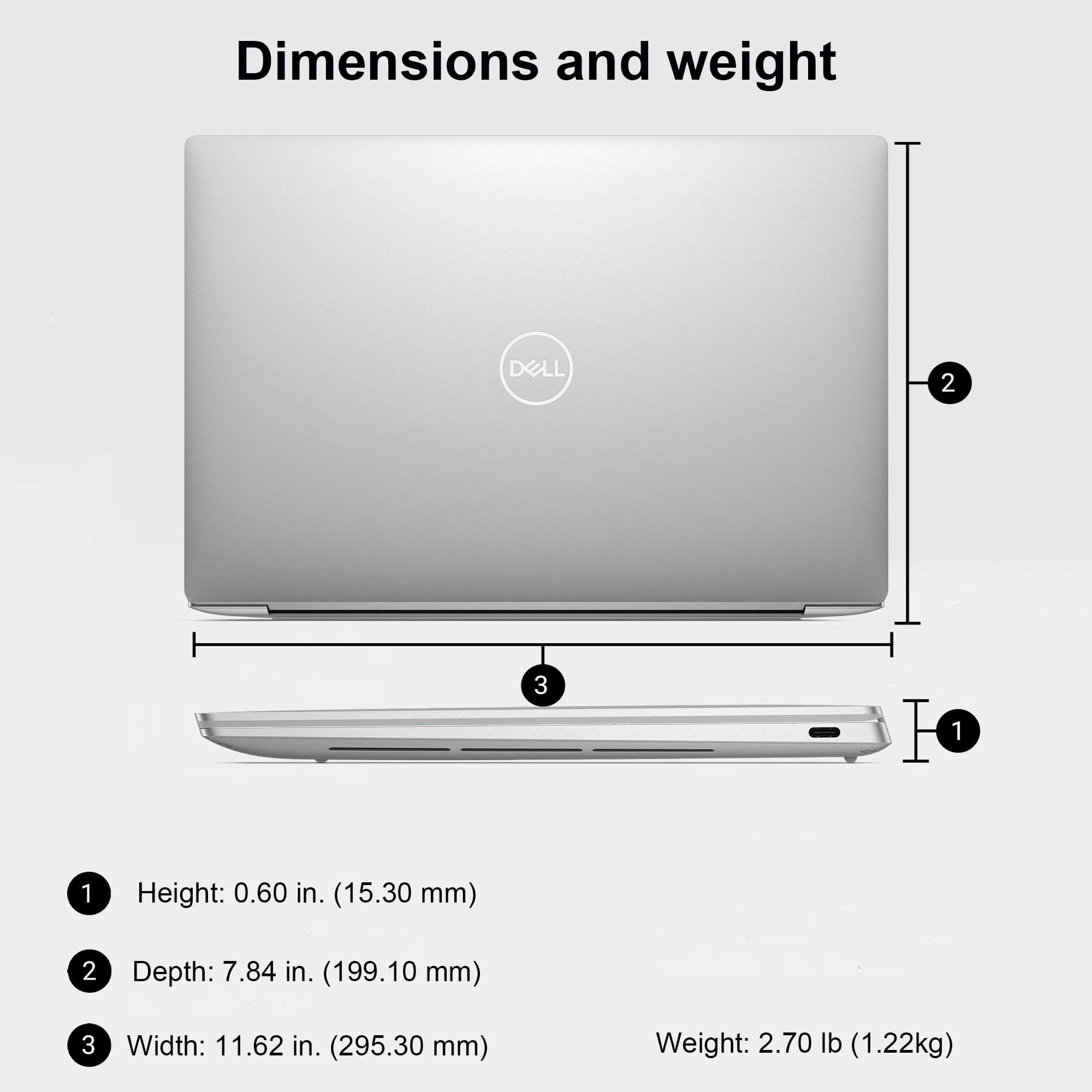 Dell XPS 13 9350, 13.4" FHD+ 120Hz, Intel Ultra 7 258V, 32GB DDR5, 1TB SSD, view 8