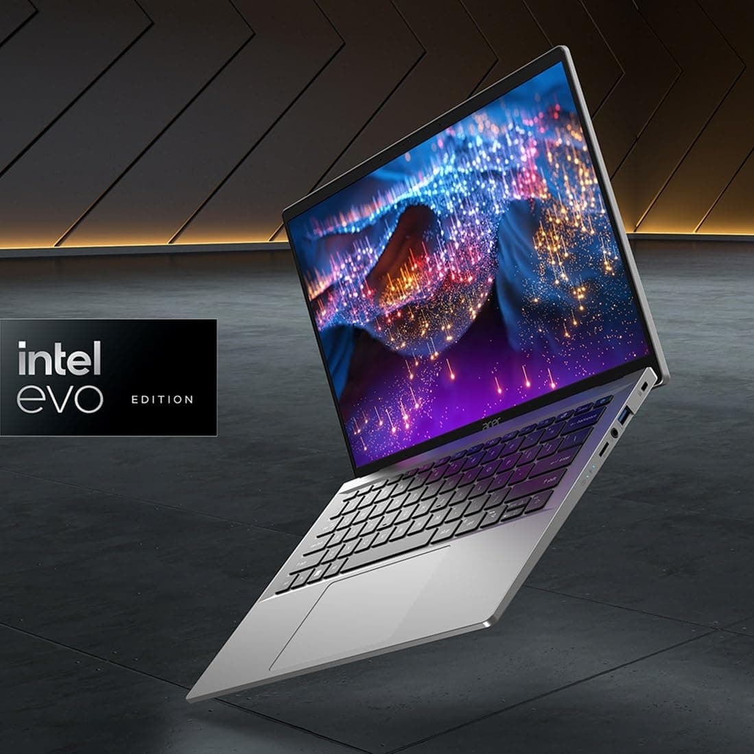 acer Swift Go 14 Intel Evo Thin & Light Laptop | 14" OLED 2880 x 1800 90Hz Display | Unlock AI Experiences | Intel Core Ultra 5 Processor 125H | Intel ARC | 16GB LPDDR5X | 512GB SSD | SFG14-72-53BP, view 4