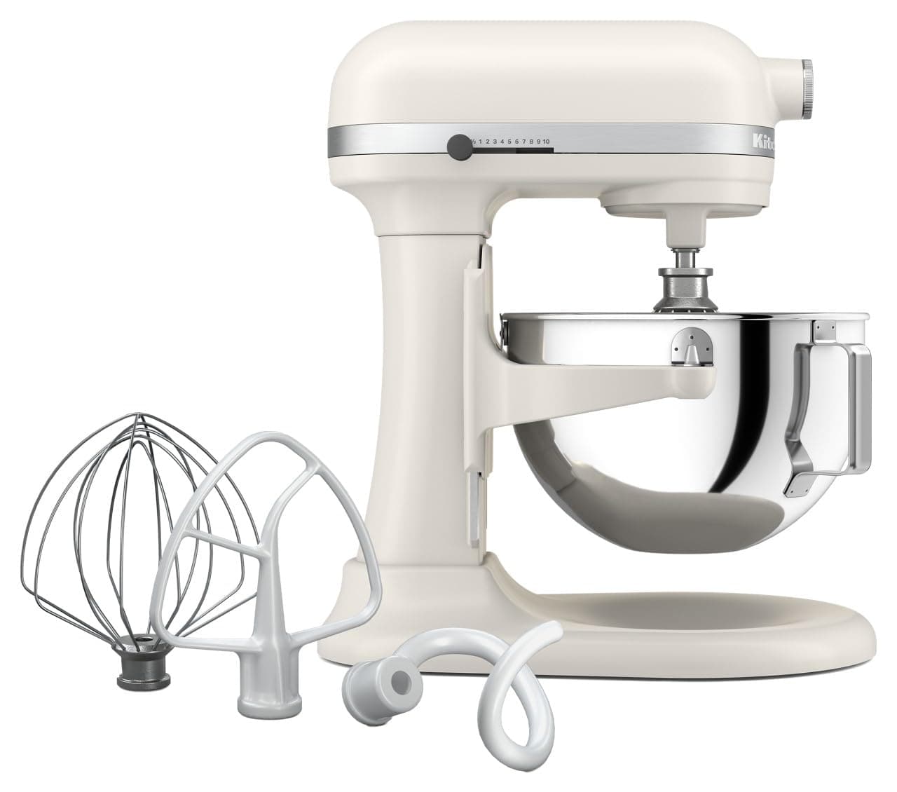 KitchenAid 5.5-Qt Bowl-Lift Stand Mixer, KSM55SXXX, Porcelain White
