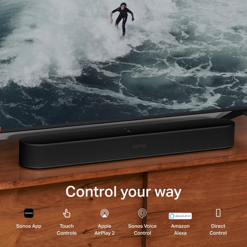 Sonos Beam Gen 2 - Black - Soundbar with Dolby Atmos, view 6