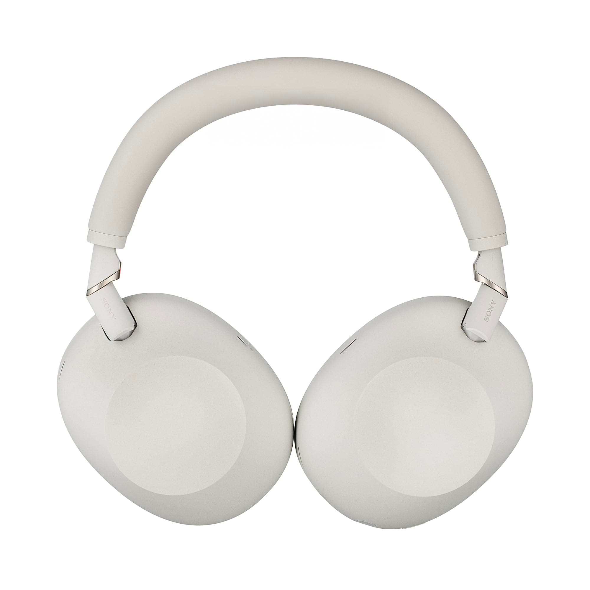 Sony WH-1000XM6 Wireless Noise Canceling Headphones (Silver) Foldable Over-Ear Bluetooth Headset | Hi-Res Audio, 30-Hour Battery, LDAC, Multipoint with USB Wall Adapter and Microfiber Cleaning Cloth, view 3