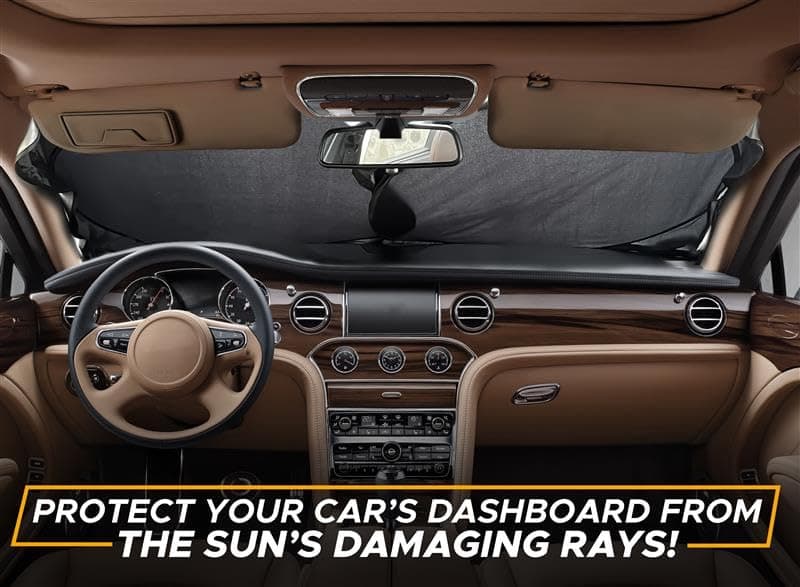 EcoNour Car Windshield Sun Shade, Front Window Sun Blocker for SUVs,Sedan, view 7