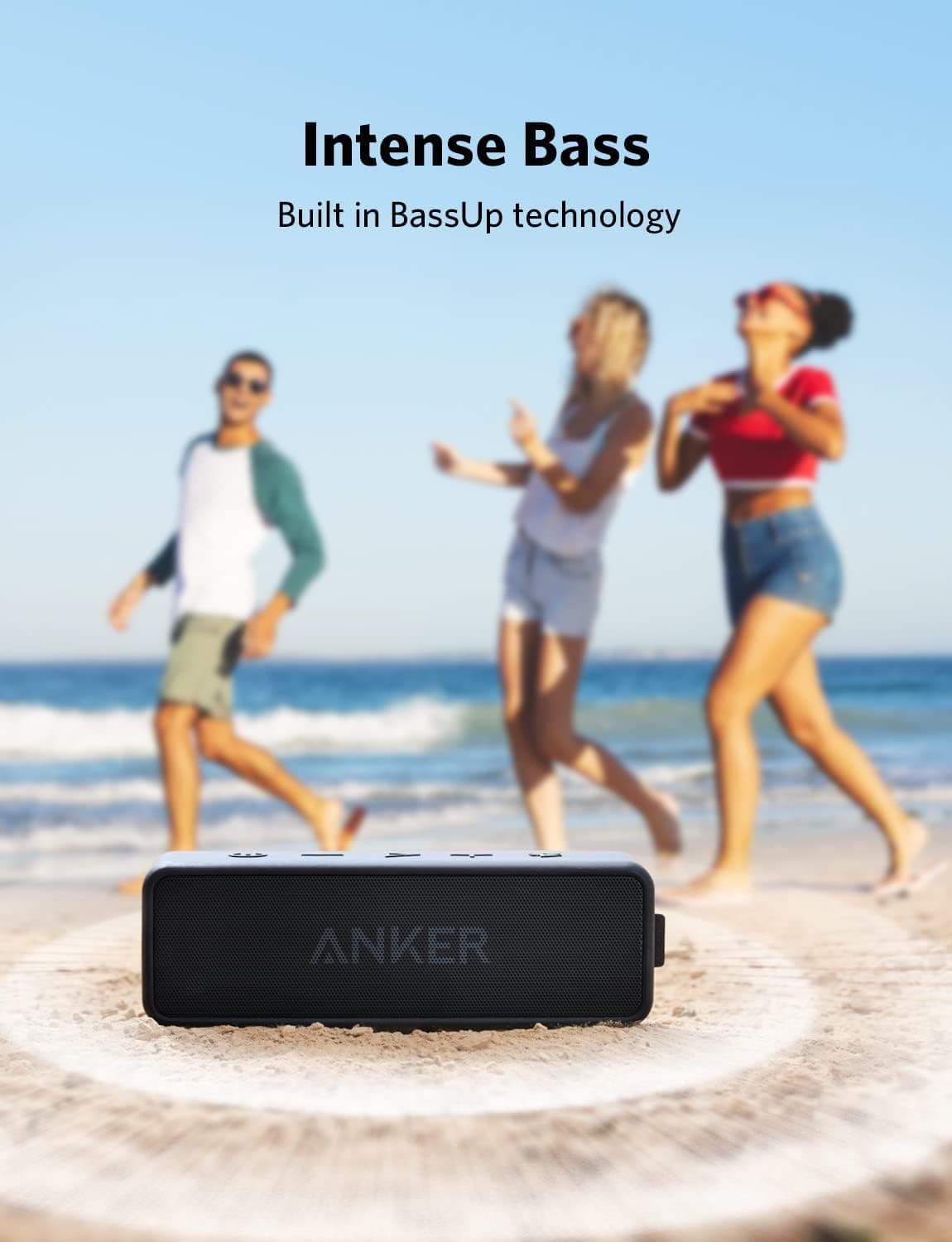 Anker soundcore 2 Portable Bluetooth Speaker, 24-Hour Playtime, IPX7, view 5