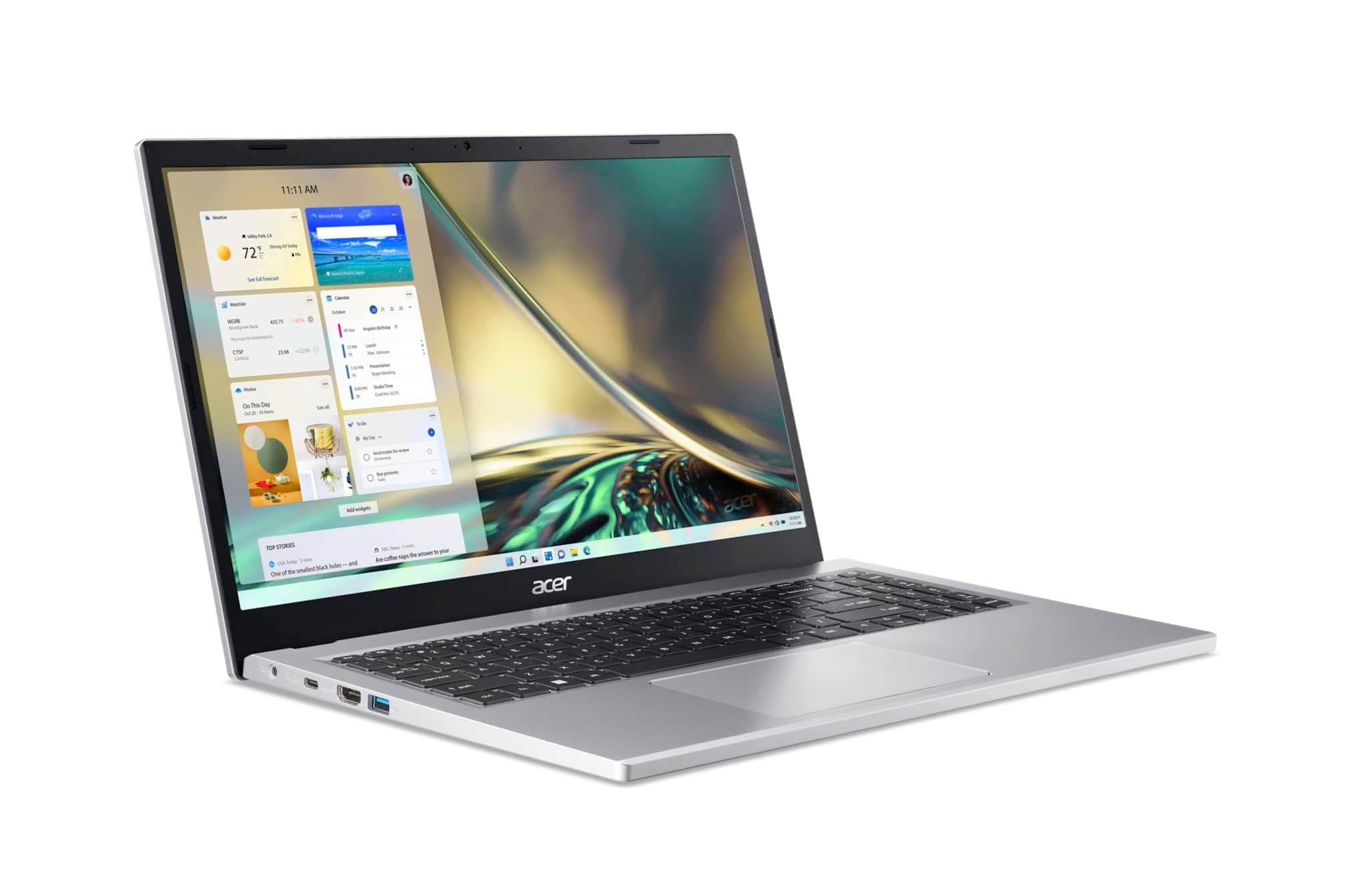 acer Aspire 3 A315-24P-R7VH Slim Laptop | 15.6" Full HD | AMD Ryzen 3 7320U Quad-Core | AMD Radeon Graphics | 8GB LPDDR5 | 128GB NVMe SSD | Wi-Fi 6 | Windows 11 Home, view 7