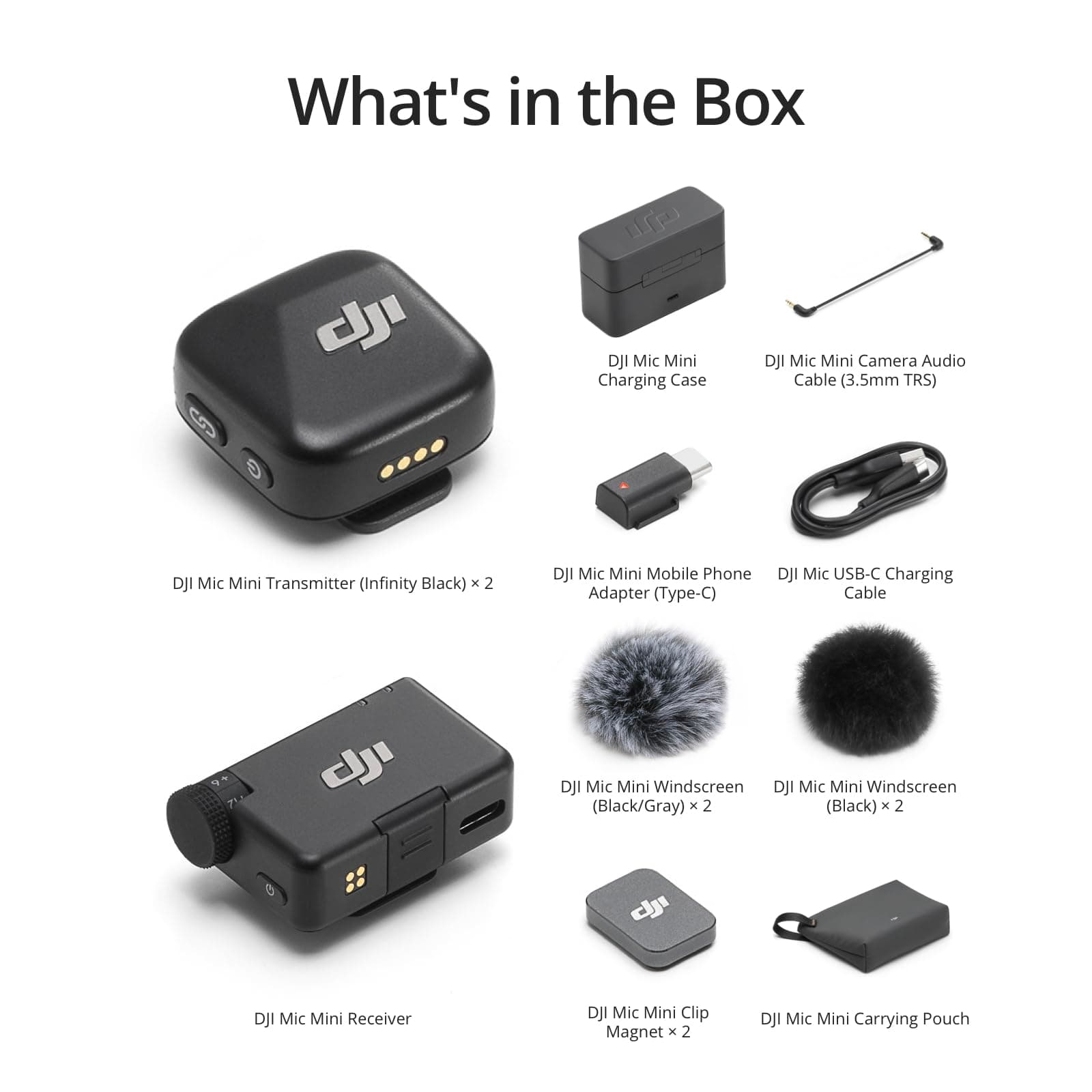 DJI Mic Mini (2 TX + 1 RX + Charging Case), Ultralight, Detail-Rich Audio, view 6