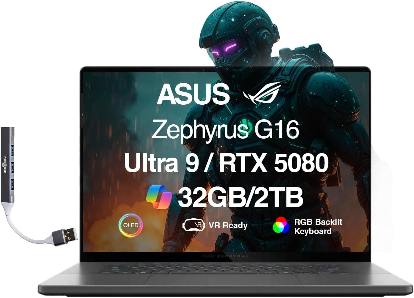 ASUS ROG Zephyrus G16 AI Gaming Laptop 16.0" ROG Nebula OLED FHD+ Display