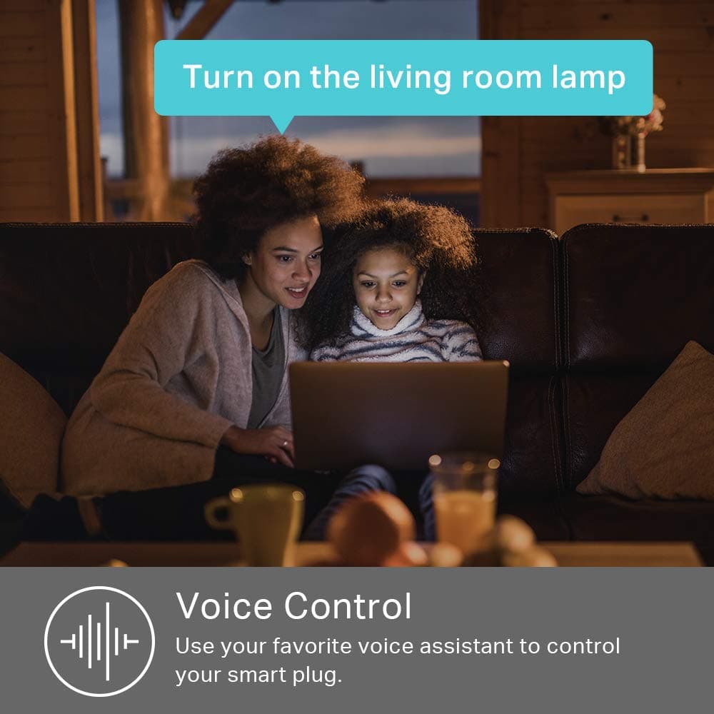 Kasa Smart Plug HS103P4, Smart Wi-Fi Outlet, Touch Actuator, Works with Alexa, Echo, Google Home, No Hub Required, 15 Amp, UL Certified, 4-Pack, White, view 6
