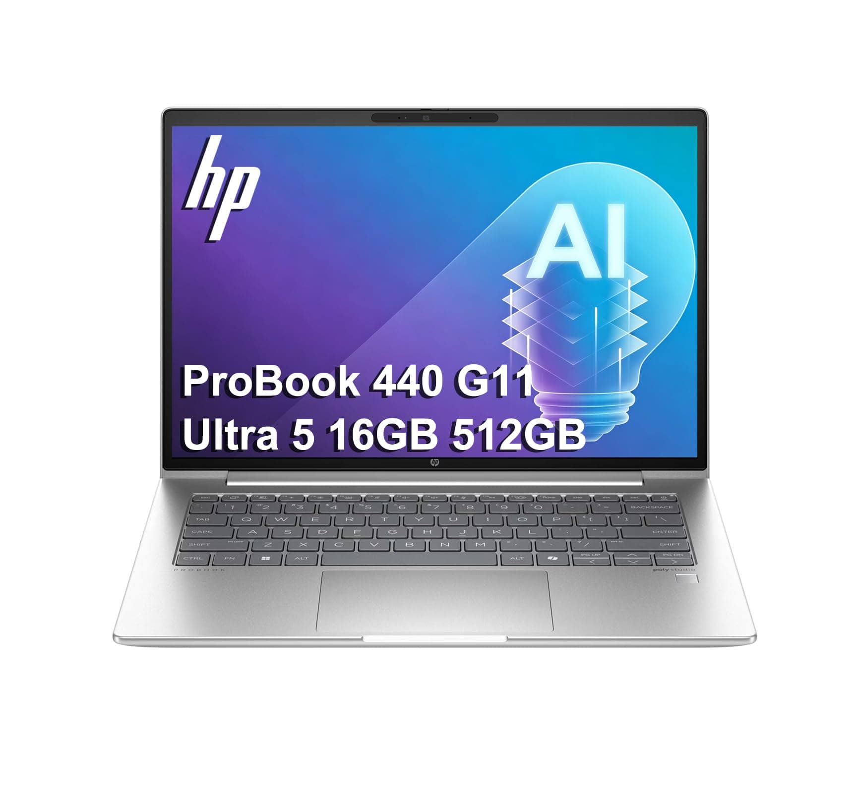 HP ProBook 440 G11 AI Laptop, 14" FHD+, Ultra 5 125U, 16GB DDR5, 512GB SSD