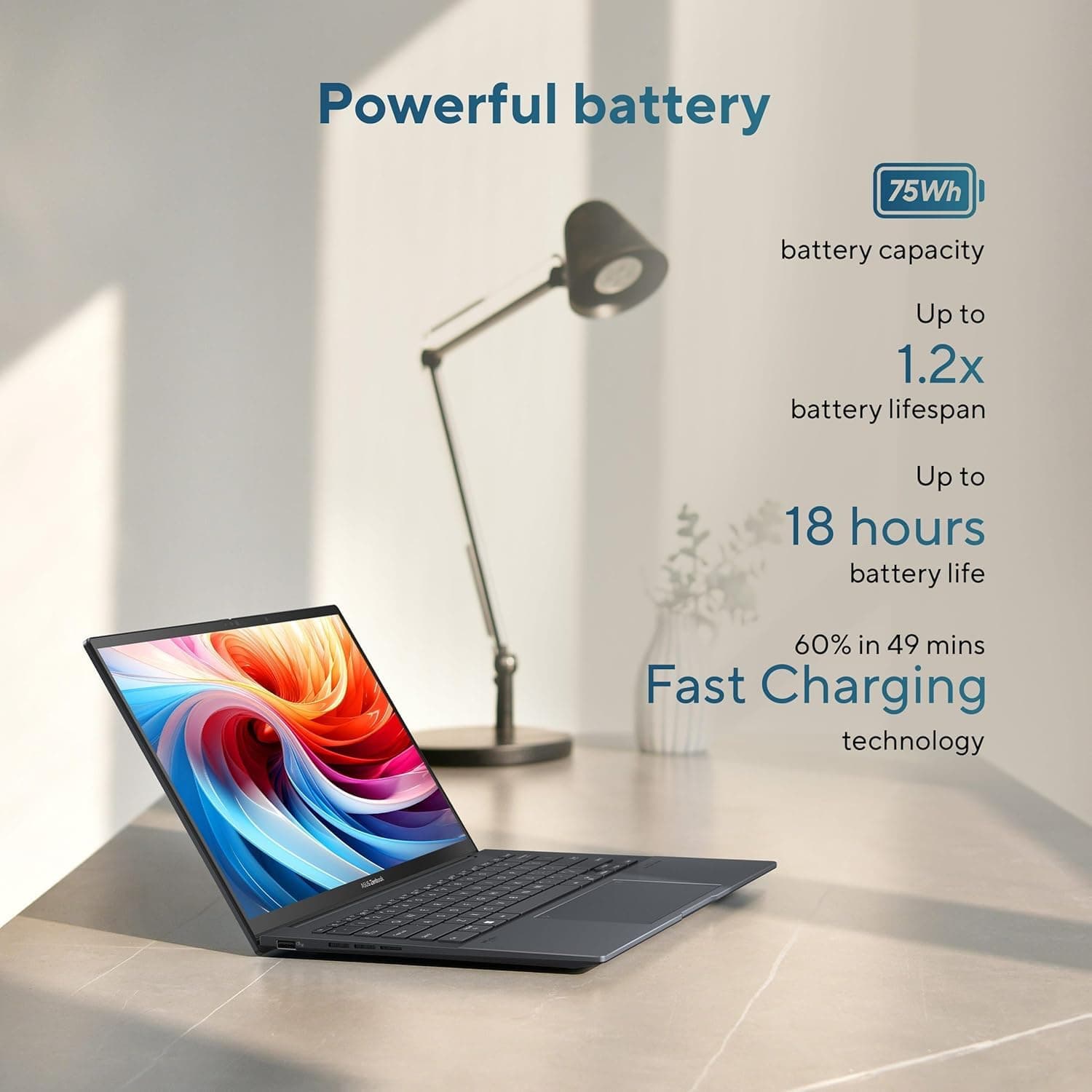 ASUS Vivobook 16 Flip, 16" 2-in-1 Laptop, Ultra 7 258V, 32GB DDR5, 1TB SSD, view 5