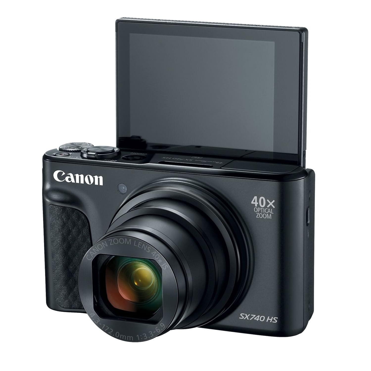 Canon Powershot SX740 HS Digital Camera (Black), view 2