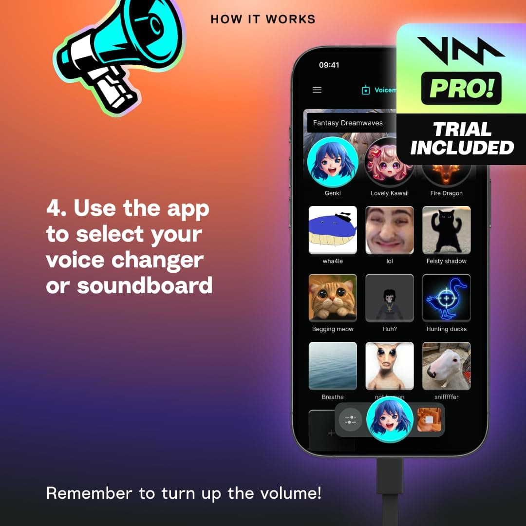 Voicemod Key AI Voice Changer | Compatible PS5, Xbox, Quest, Device Only, view 7