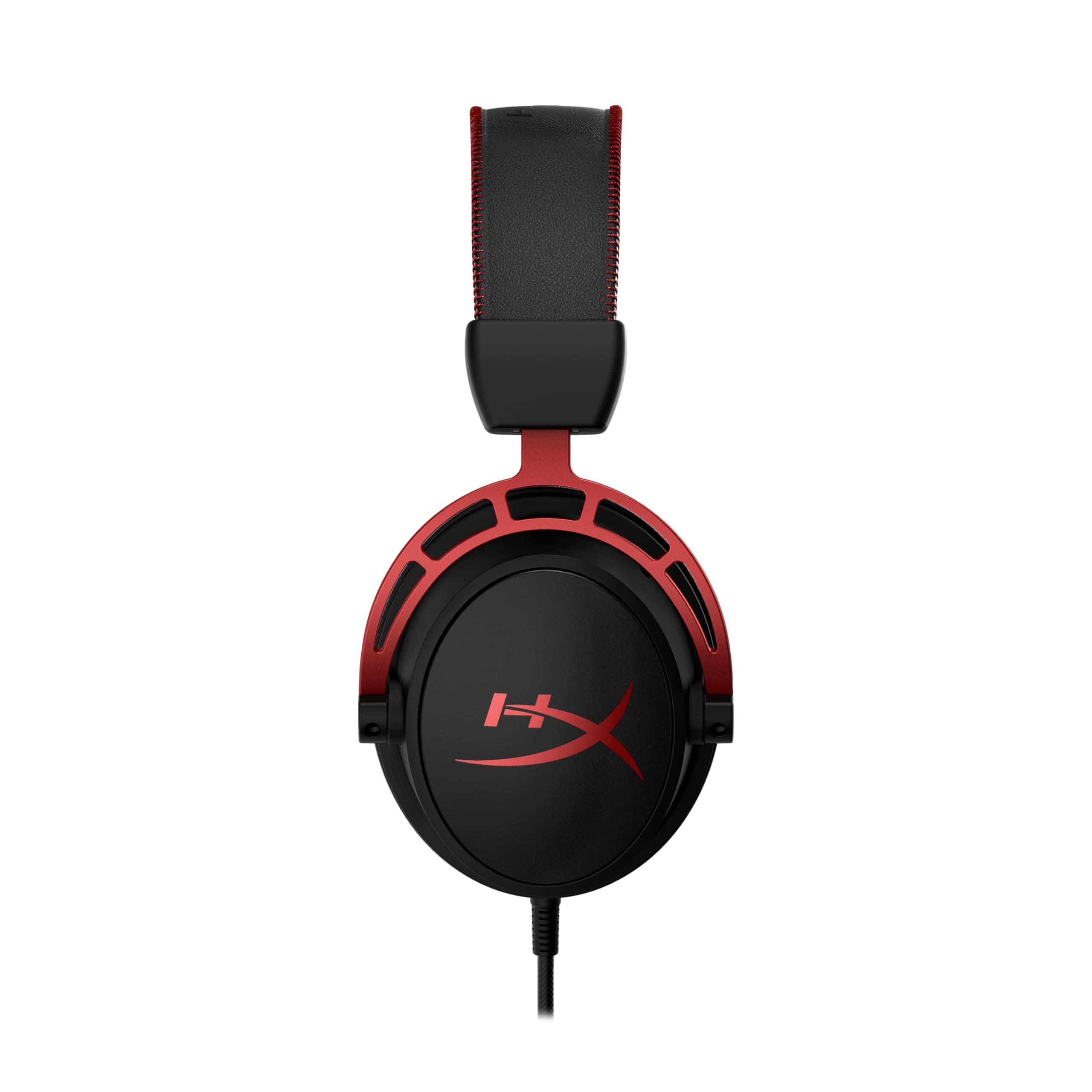 HyperX Cloud Alpha - Gaming Headset, Dual Chamber Drivers, Legendary Comfort, Aluminum Frame, Detachable Microphone, Works on PC, PS4, PS5, Xbox One, Xbox Series X|S, Nintendo Switch and Mobile – Red, view 5